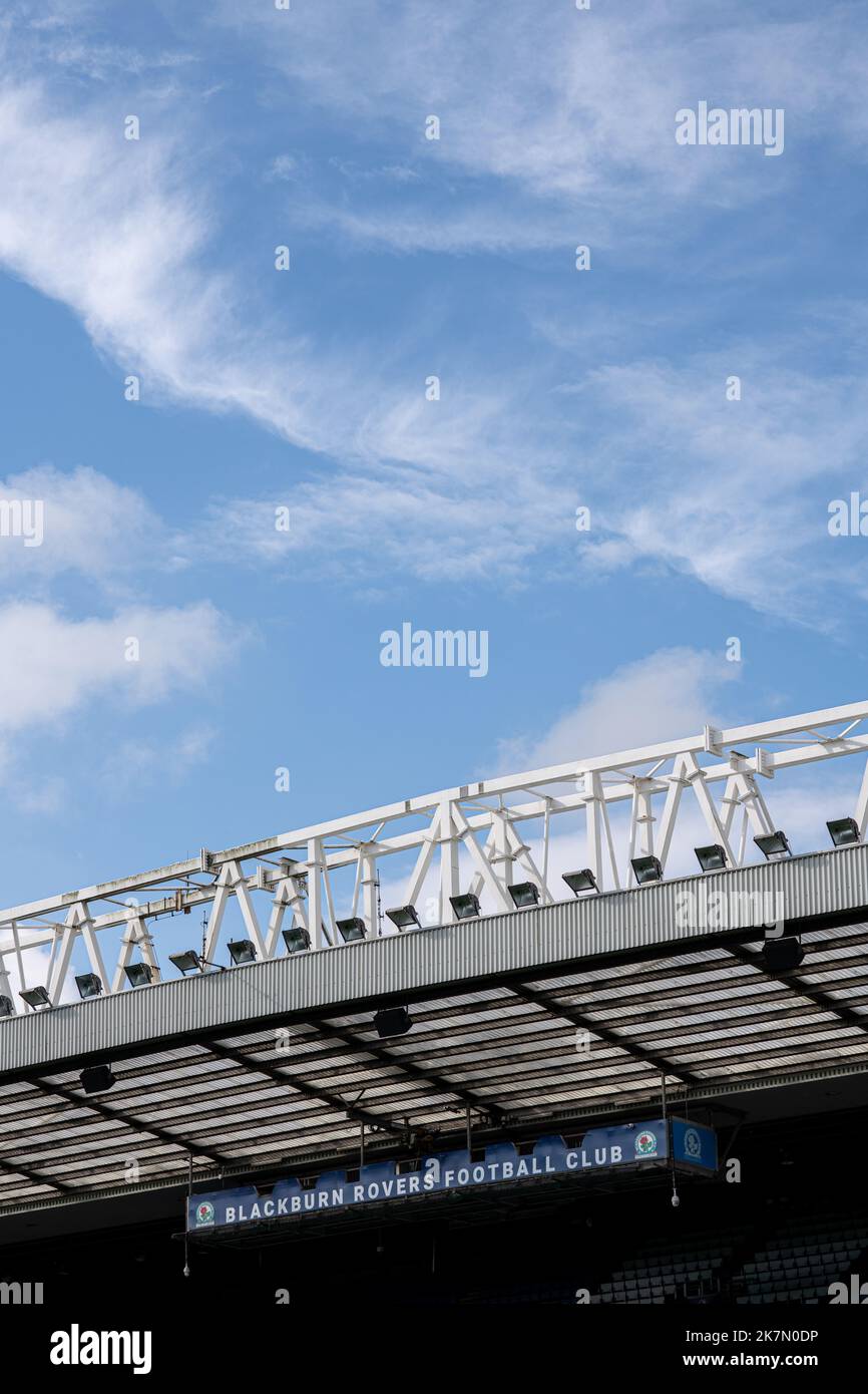 Blackburn Rovers FC. Stade Ewood Park. Banque D'Images