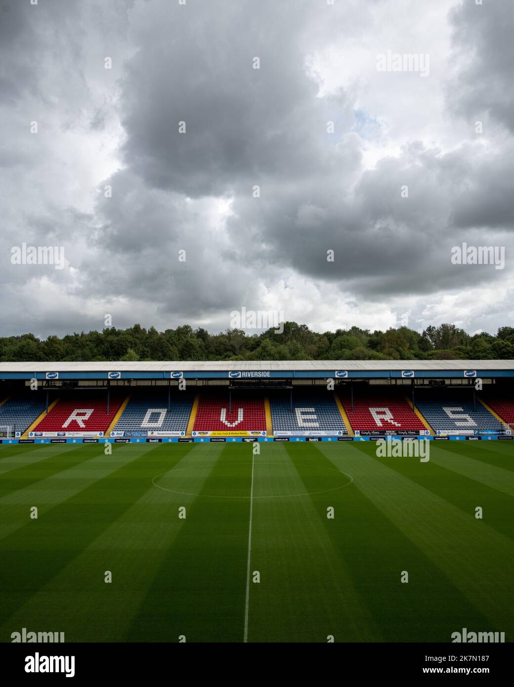 Blackburn Rovers FC. Stade Ewood Park. Banque D'Images