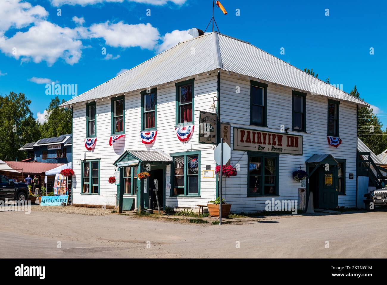 Fairview Inn ; Talkeetna, petite communauté artisanale et aire de rassemblement pour plus de 1 000 grimpeurs par an qui tentent Denali ; Talkeetna ; Alaska ; États-Unis Banque D'Images