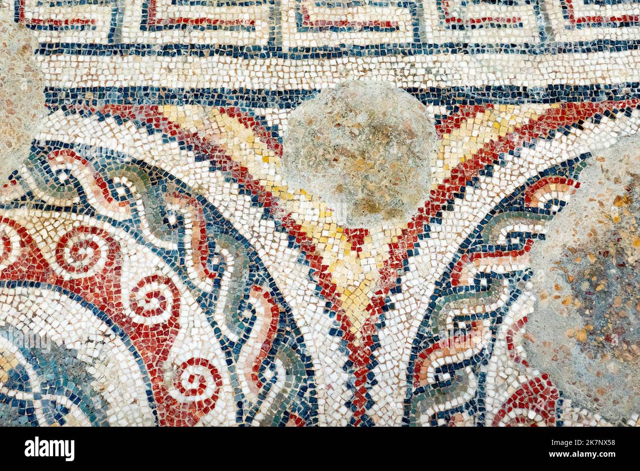 Piazza Armeria, Italie - 28 septembre 2022 : mosaïques romaines de la Villa Romana del Casale, Piazza Armerina, Sicile, Italie, site classé au patrimoine mondial de l'UNESCO Banque D'Images