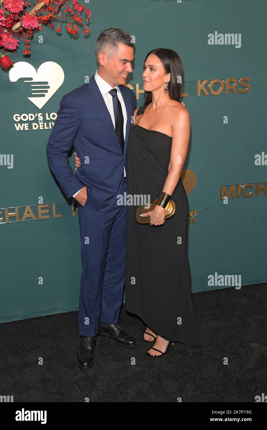 New York, États-Unis. 17th octobre 2022. Cash Warren et Jessica Alba assistent à l'Amour de Dieu nous livrons les Golden Heart Awards 16th au Glasshouse à New York. (Photo par Ron Adar/SOPA Images/Sipa USA) crédit: SIPA USA/Alay Live News Banque D'Images