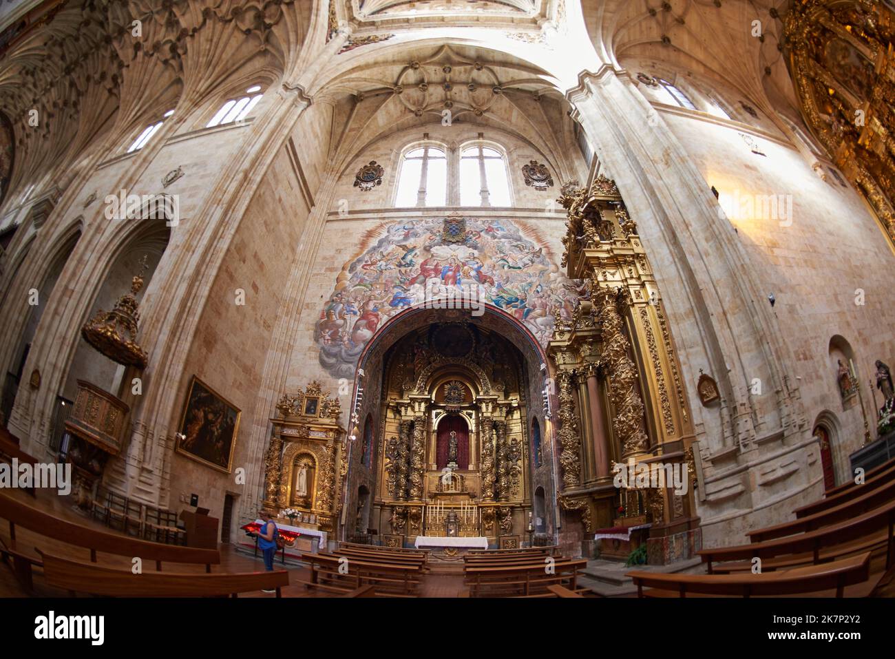 Monastère dominicain, le Convento de San Esteban (Saint Stephen) fut construit en 1524 à l'initiative du cardinal Juan Alvarez de Toledo. , Salamanque Banque D'Images
