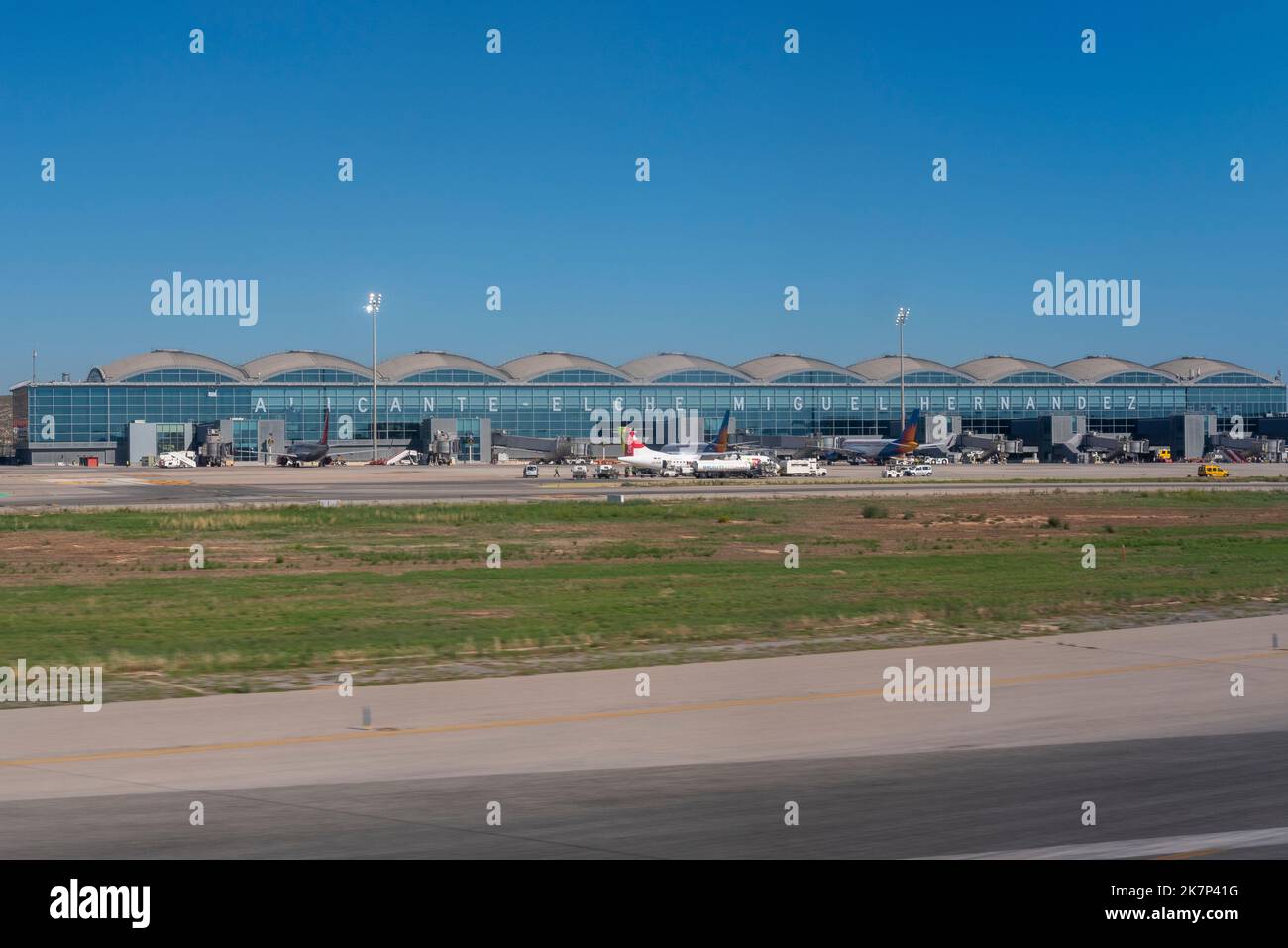 Aéroport d'Alicante Elche Miguel Hernández, Espagne, Europe. En 2021, l'aéroport est rebaptisé Aeropuerto de Alicante–Elche Miguel Hernández Banque D'Images