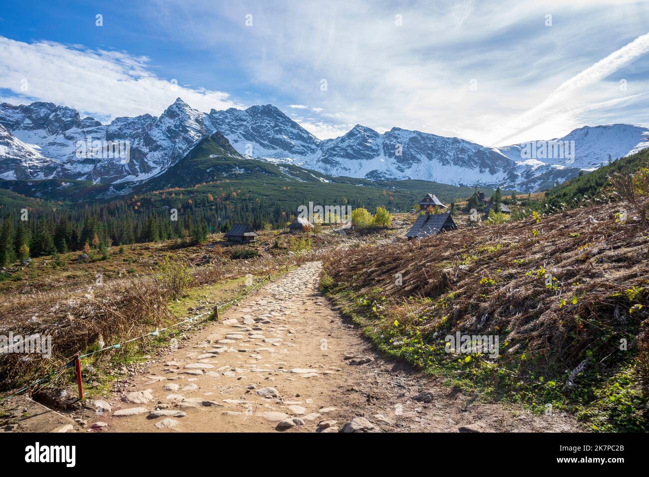 Vallée de Gasienicowa en automne. Montagnes Tatra. Banque D'Images