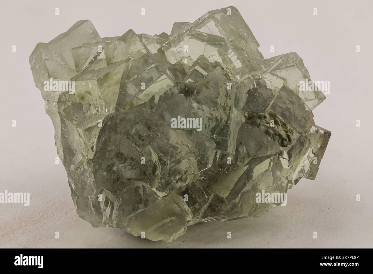 échantillon minéral de fluorite verte Banque D'Images