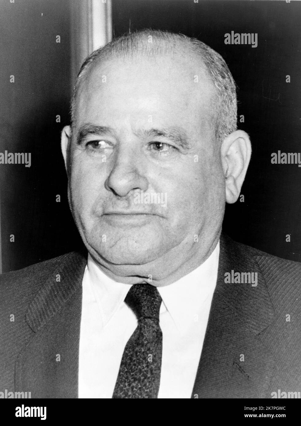 Stefano 'The Undertaker' Magaddino (1891 – 1974), chef de la famille des criminels de Buffalo, dans l'ouest de New York. Banque D'Images