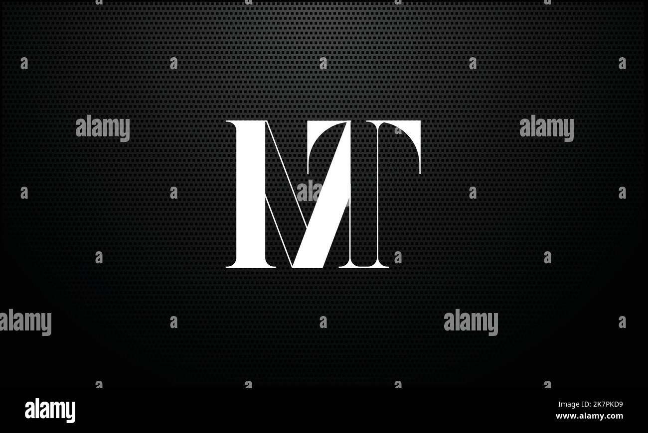 Logo MT, TM Abstract Letters Illustration de Vecteur