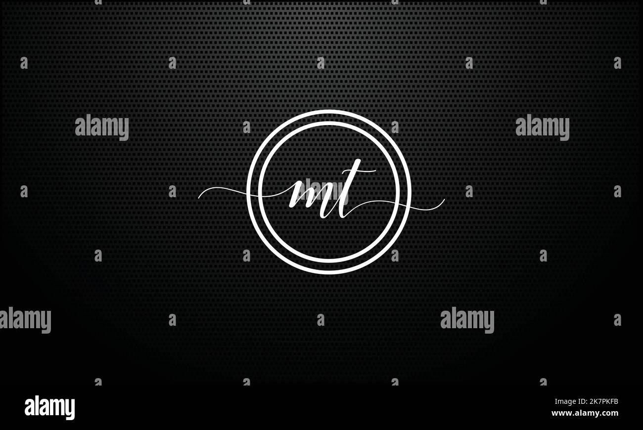 Logo MT, TM Abstract Letters Illustration de Vecteur
