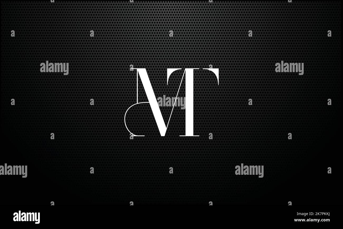 Logo MT, TM Abstract Letters Illustration de Vecteur