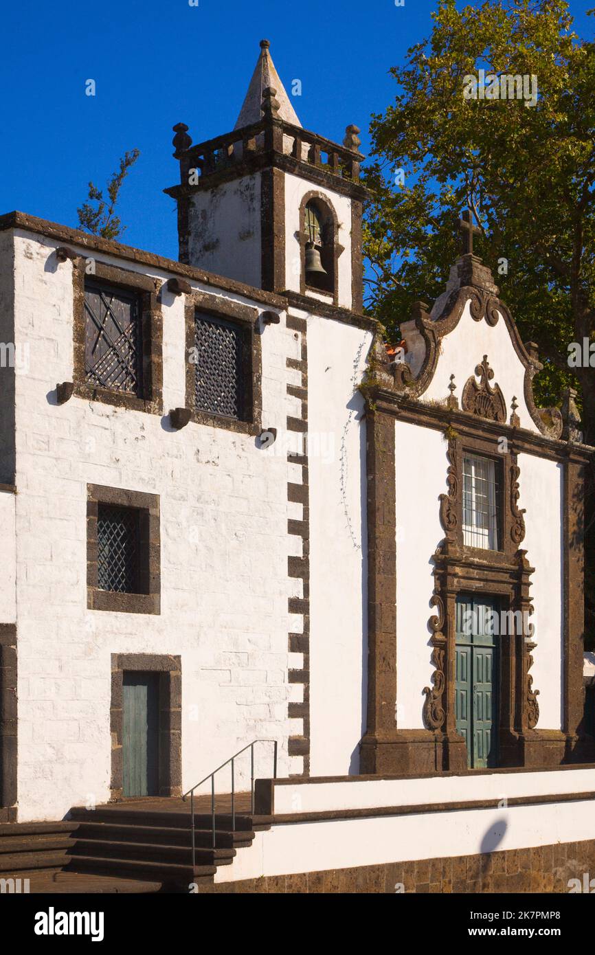 Portugal, Açores, île de Sao Miguel, Ponta Delgada, Chapelle Sant Ana, Banque D'Images