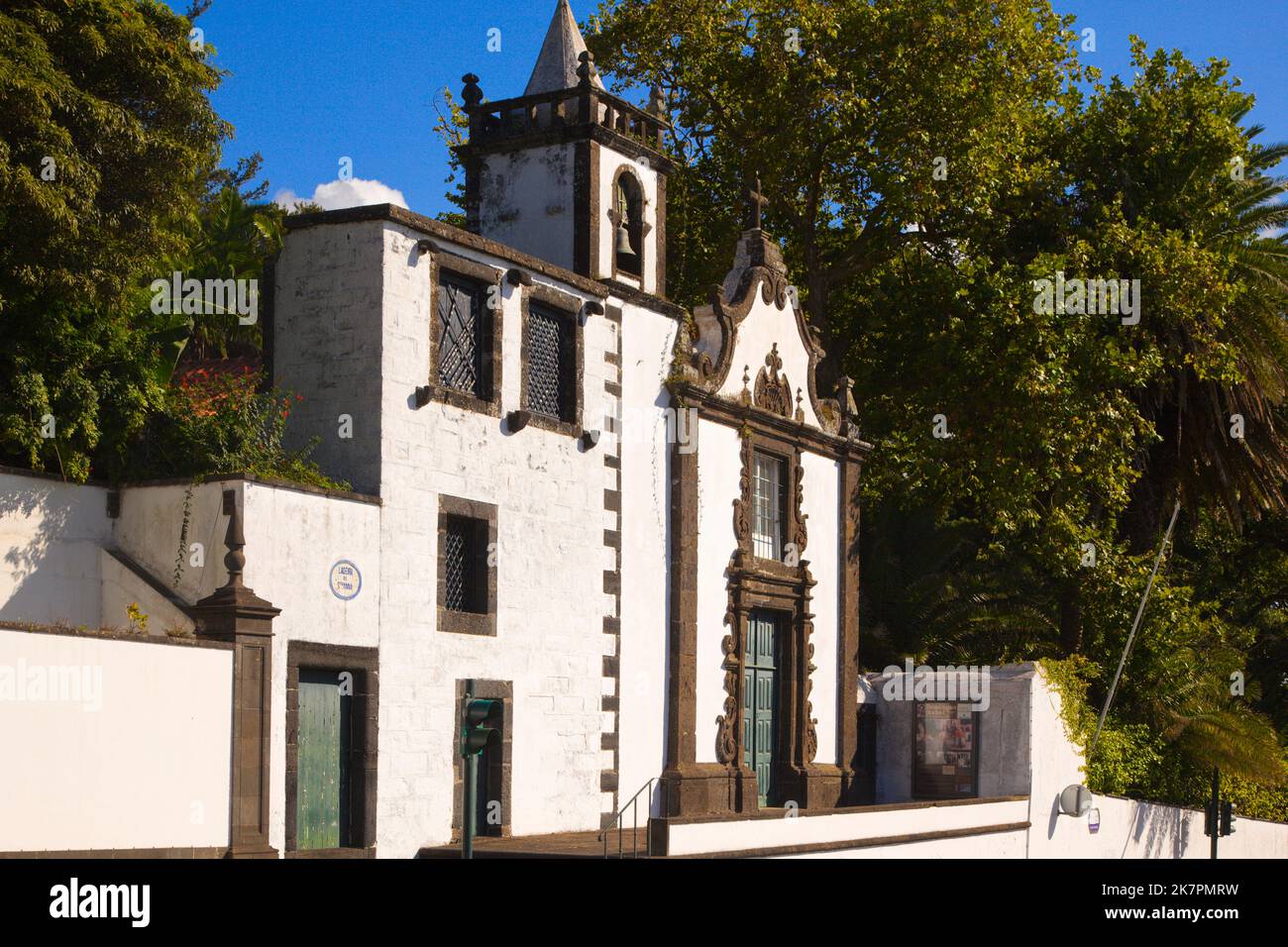 Portugal, Açores, île de Sao Miguel, Ponta Delgada, Chapelle Sant Ana, Banque D'Images