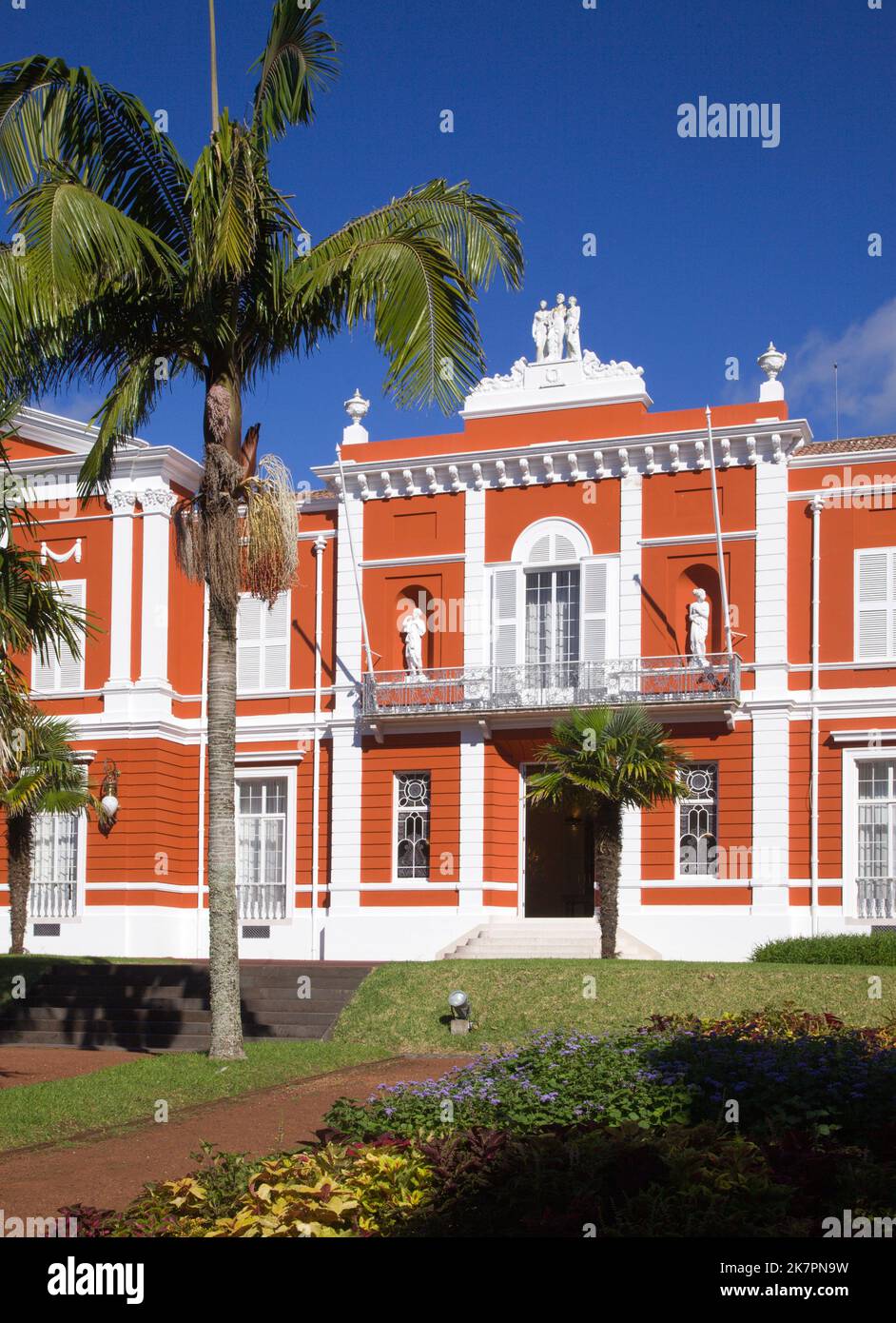 Portugal, Açores, île de Sao Miguel, Ponta Delgada, Palais de Sant'Ana, Présidence du gouvernement régional Banque D'Images