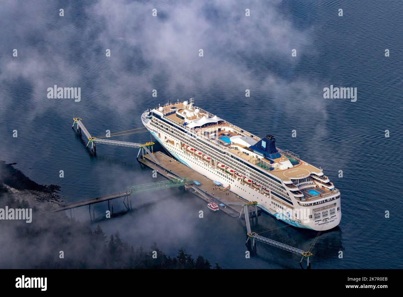 Norwegian Spirit Cruise Strait point, Hoonah, Alaska, États-Unis Banque D'Images