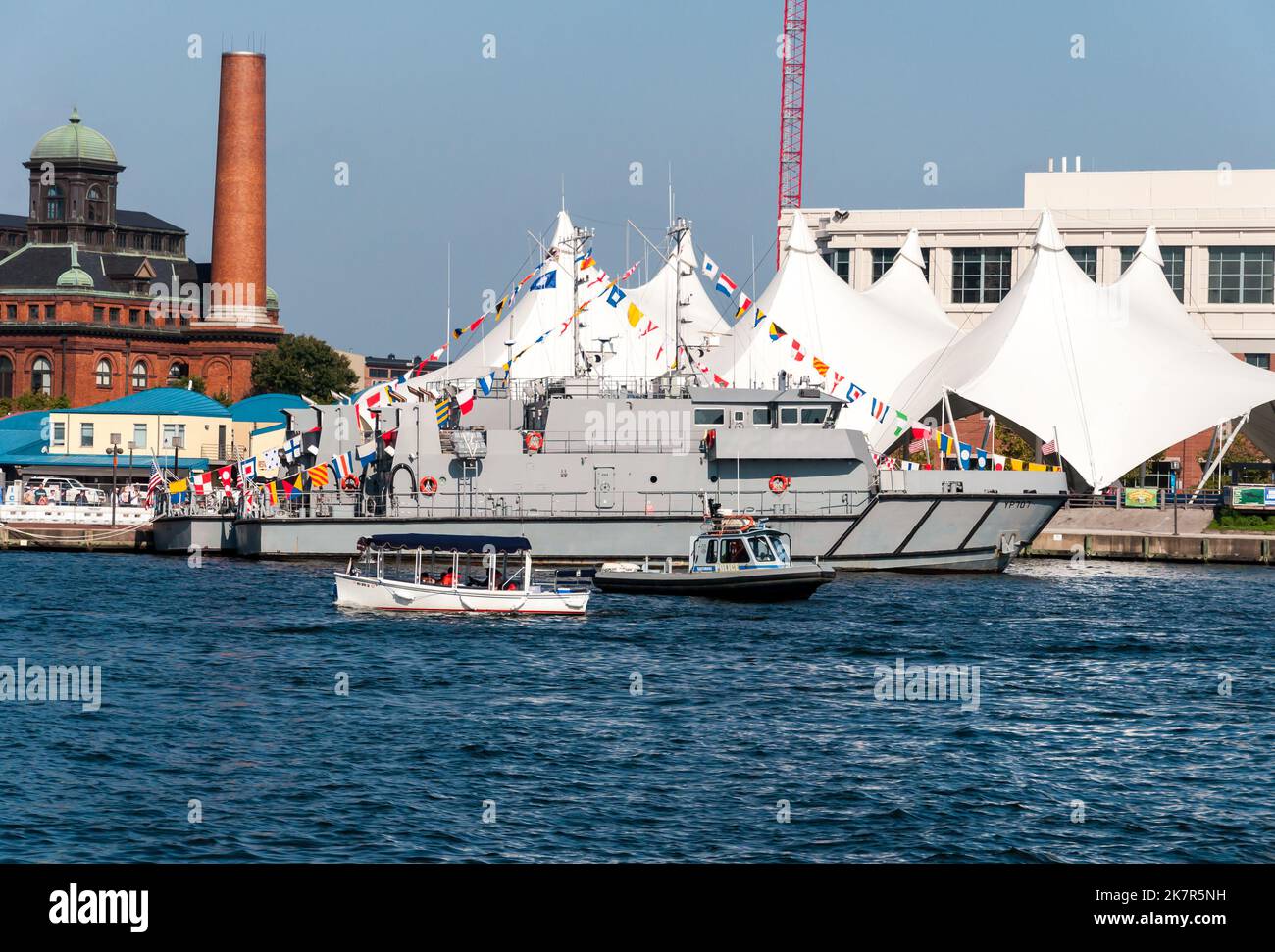 Fleet week à l'Inner Harbour, Baltimore, Maryland, États-Unis, Baltimore, Maryland Banque D'Images