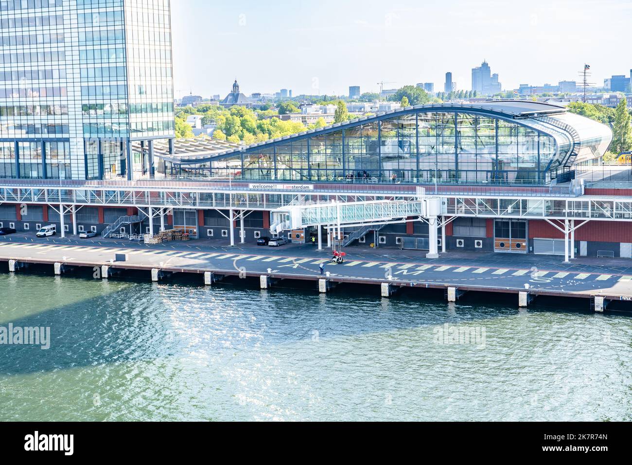 Terminal de croisière à Amsterdam Banque D'Images