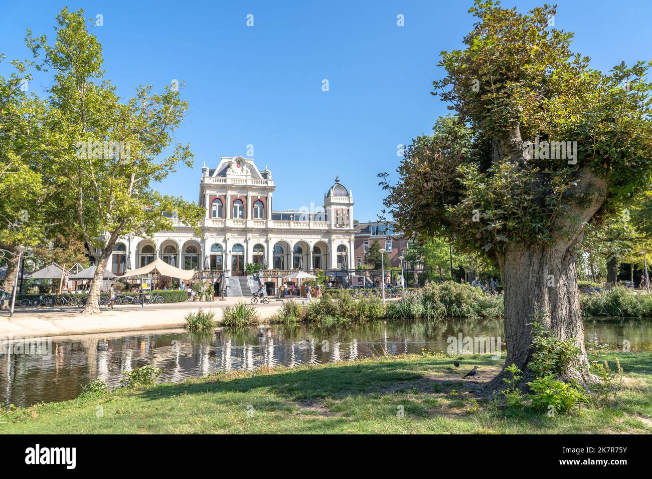 Vondelpark Pavilion est maintenant appelé Vondel CS, c'est un restaurant et un café à Amsterdam Banque D'Images