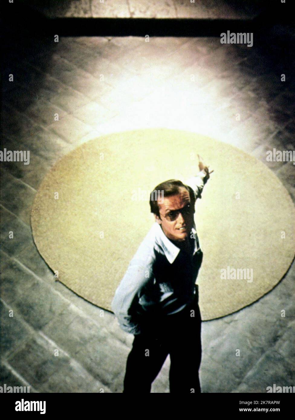 Jack Nicholson film The Passenger ; Professione : reporter (Professione : reporter) personnages : David Locke IT/FR/E 1975, réalisateur : Michelangelo Antonioni 18 février 1975 **AVERTISSEMENT** cette photographie est réservée à un usage éditorial et est la propriété de MGM et/ou du photographe assigné par la société cinématographique ou de production et ne peut être reproduite que par des publications dans le cadre de la promotion du film ci-dessus. Un crédit obligatoire à MGM est requis. Le photographe doit également être crédité lorsqu'il est connu. Aucune utilisation commerciale ne peut être accordée sans autorisation écrite de The film Company. Banque D'Images