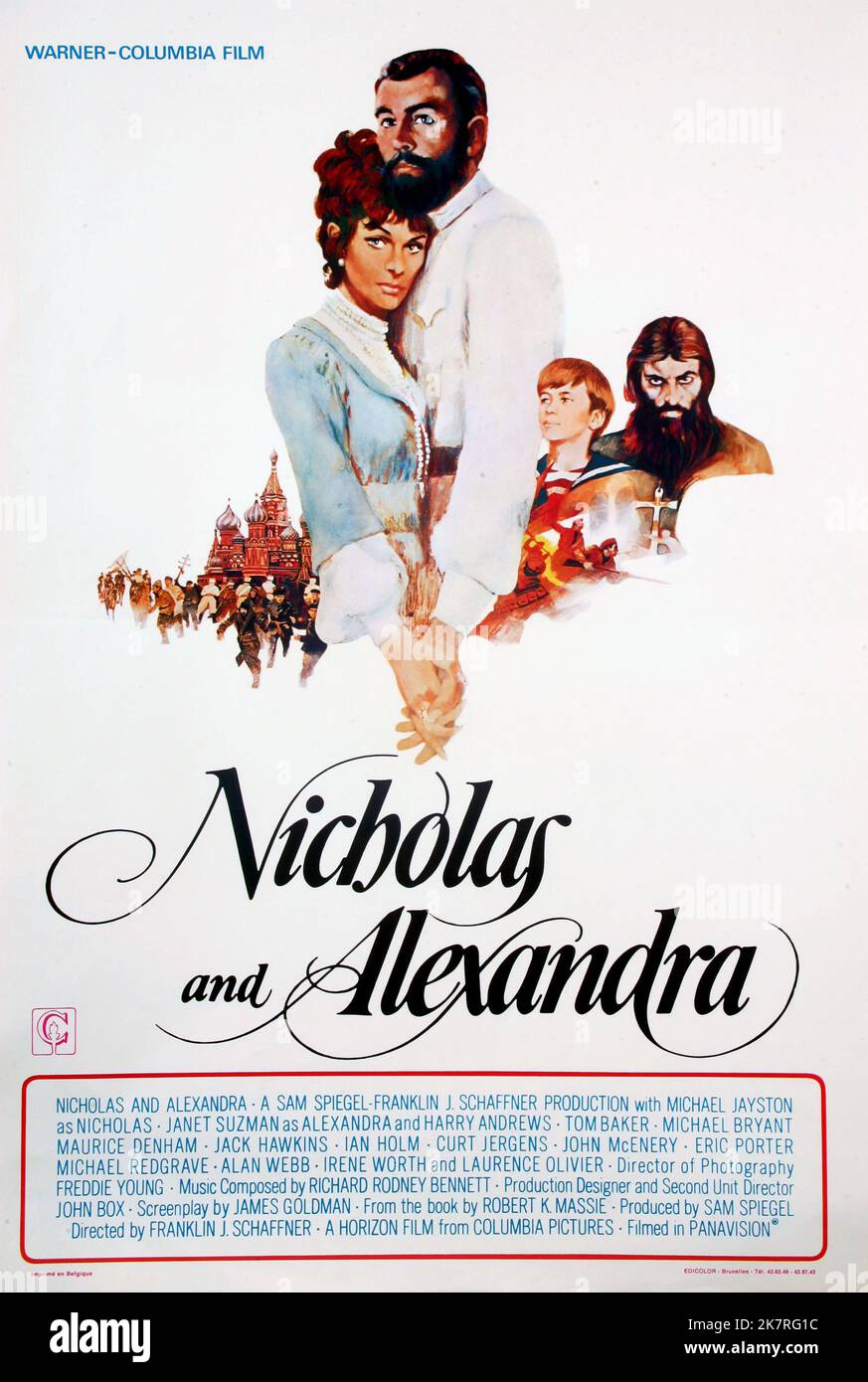 Film d'affiche : Nicholas et Alexandra (1975) Directeur : Franklin J. Schaffner 29 novembre 1971 **AVERTISSEMENT** cette photographie est destinée à un usage éditorial exclusif et est protégée par les droits d'auteur de COLUMBIA et/ou du photographe assigné par la Société de film ou de production et ne peut être reproduite que par des publications dans le cadre de la promotion du film ci-dessus. Un crédit obligatoire pour LA COLOMBIE est requis. Le photographe doit également être crédité lorsqu'il est connu. Aucune utilisation commerciale ne peut être accordée sans l'autorisation écrite de la Société du film. Banque D'Images