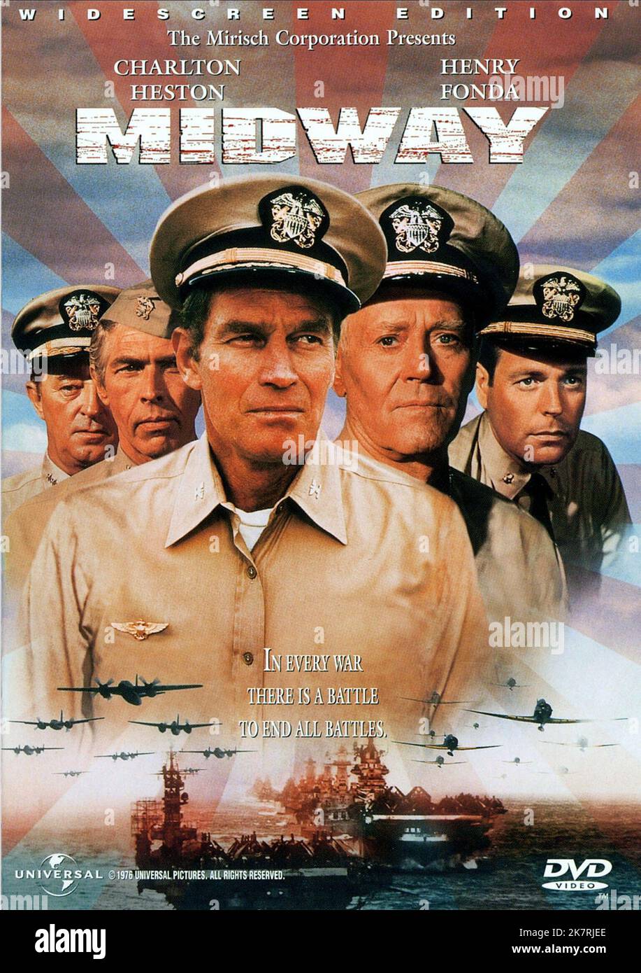 Robert Mitchum, James Coburn, Charlton Heston, Henry Fonda & Robert Wagner Poster film: Midway; Battle of Midway (USA 1976) personnages: Capitaine Matt Garth, amiral Chester W. Nimitz Directeur: Jack Smay 18 juin 1976 **AVERTISSEMENT** cette photographie est destinée à un usage éditorial exclusif et est protégée par les droits d'auteur des IMAGES UNIVERSELLES et/ou du photographe attribué par la Société de film ou de production et ne peut être reproduite que par des publications dans le cadre de la promotion du film ci-dessus. Un crédit obligatoire pour LES PHOTOS UNIVERSELLES est requis. Le photographe doit également être crédité lorsqu'il est connu. Pas de publicité Banque D'Images