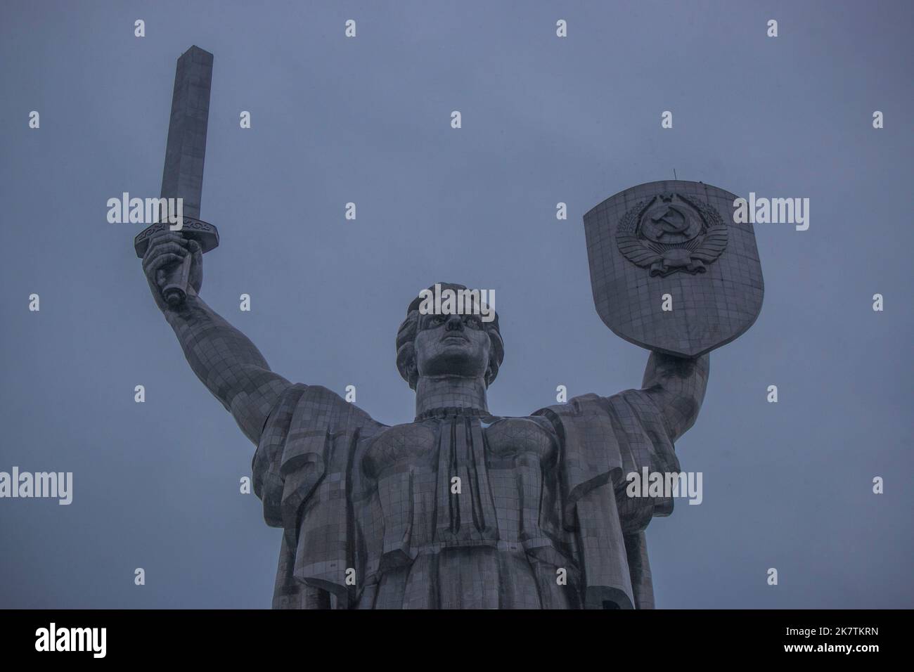 Le monument de la mère patrie à Kiev Banque D'Images
