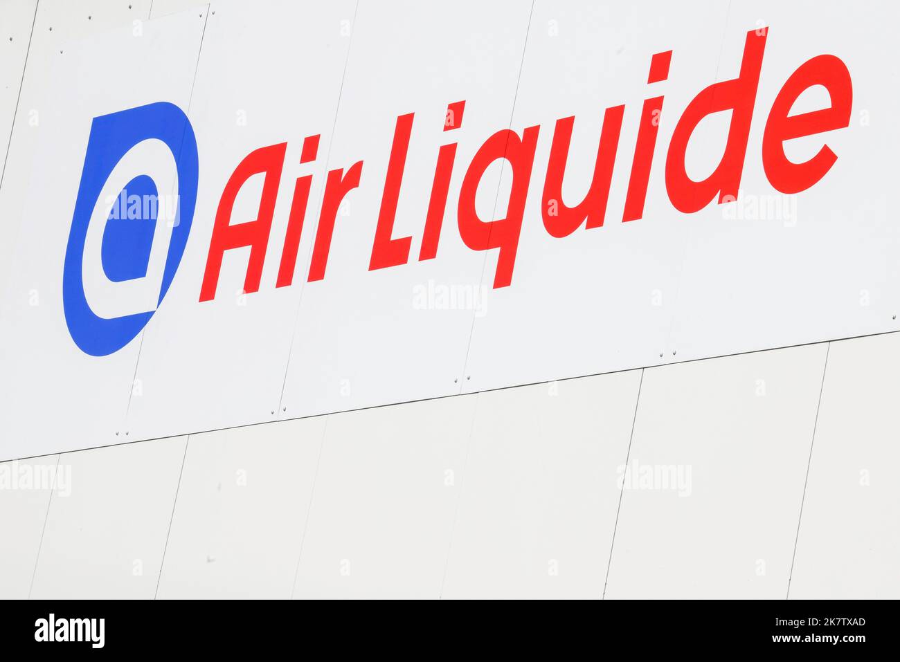 Port Jérôme sur Seine (nord de la France) : unité de production d'hydrogène d'Air liquide Banque D'Images