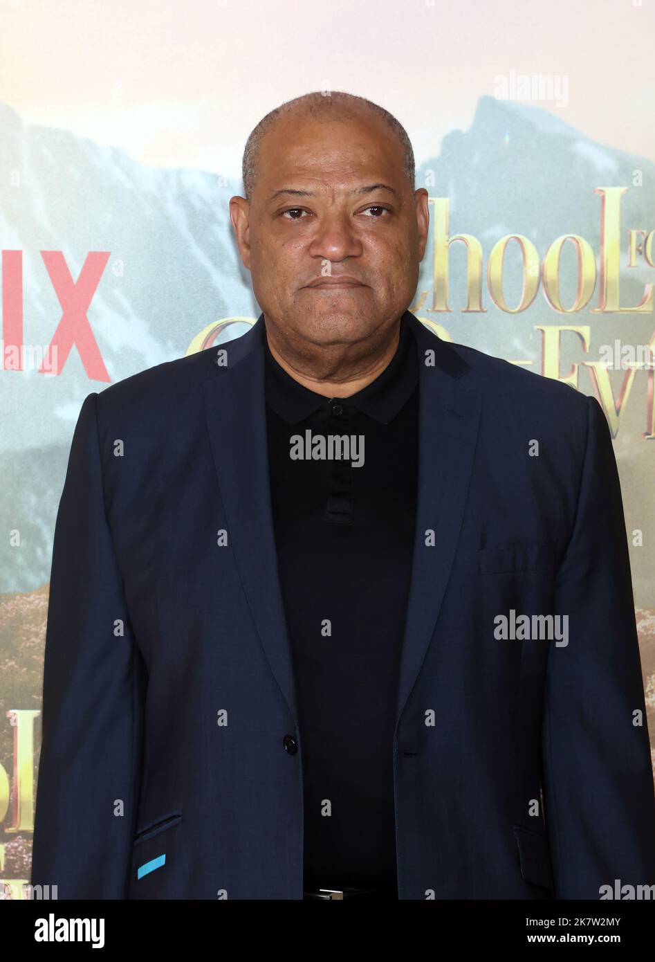 Los Angeles, Californie 18th octobre 2022. Laurence Fishburne à la première Netflix de l'école pour le bien et le mal au théâtre du village de Régence sur 18 octobre 2022. Crédit : Faye Sadou/Media Punch/Alay Live News Banque D'Images