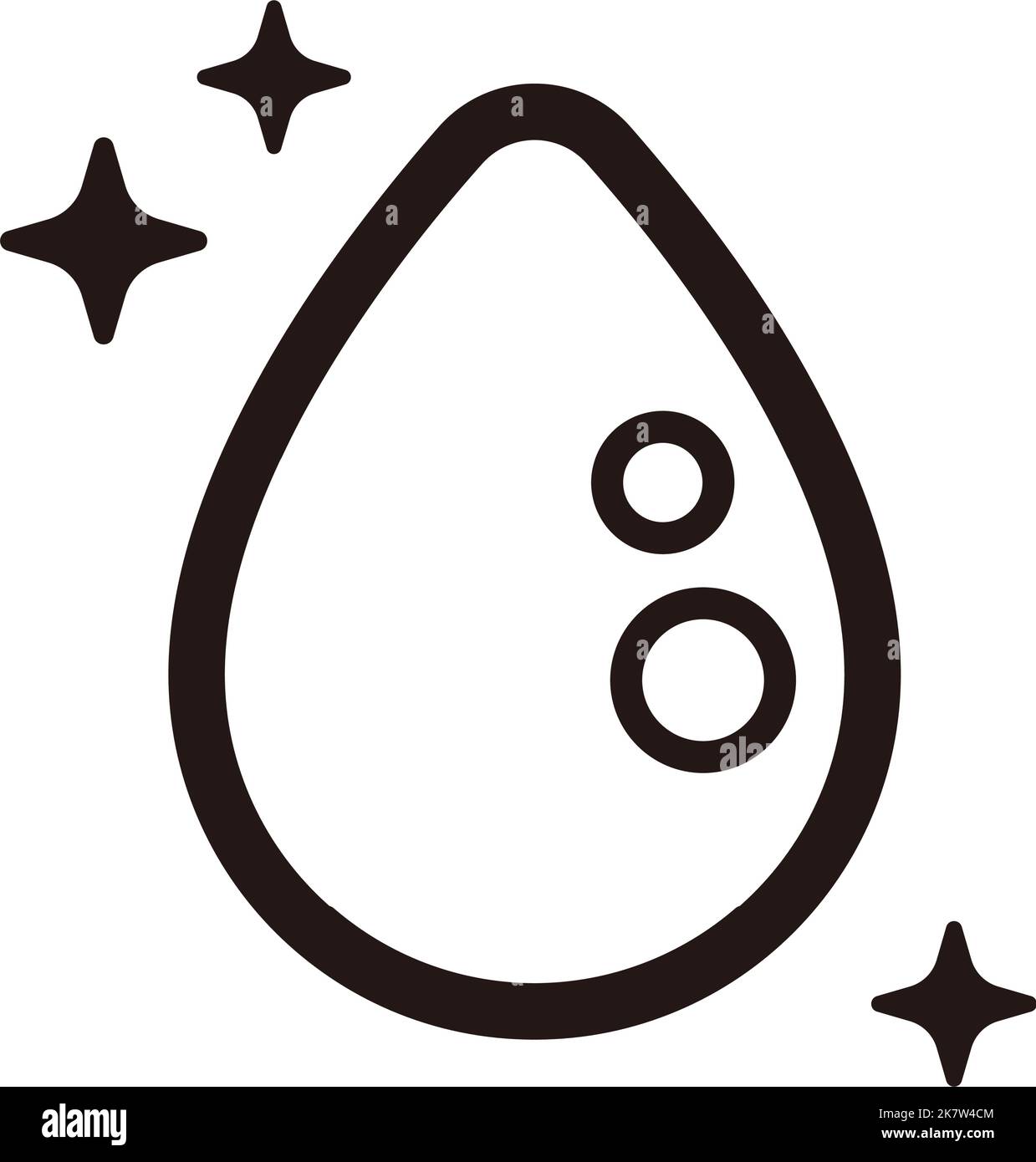 Illustration de l'icône de vecteur d'eau propre Illustration de Vecteur