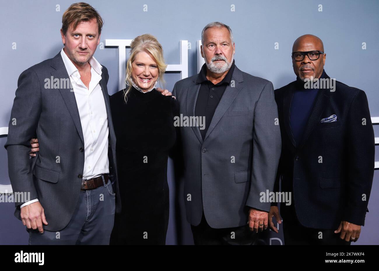 New York, États-Unis. 18th octobre 2022. MANHATTAN, NEW YORK CITY, NEW YORK, États-Unis - OCTOBRE 18 : Charles Graeber, Amy Loughren, Timothy Braun et Daniel Baldwin arrivent au New York Special screening of Netflix's 'The Good Nurse', qui s'est tenu au Paris Theatre on 18 octobre 2022 à Manhattan, New York, New York, États-Unis. (Photo de Jordan Hinton/image Press Agency) Credit: Image Press Agency/Alay Live News Banque D'Images