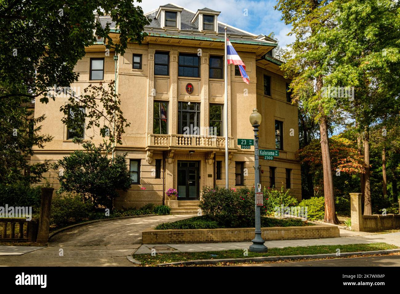 Ambassade royale thaïlandaise, 2300 Kalorama Road NW, Washington DC Banque D'Images