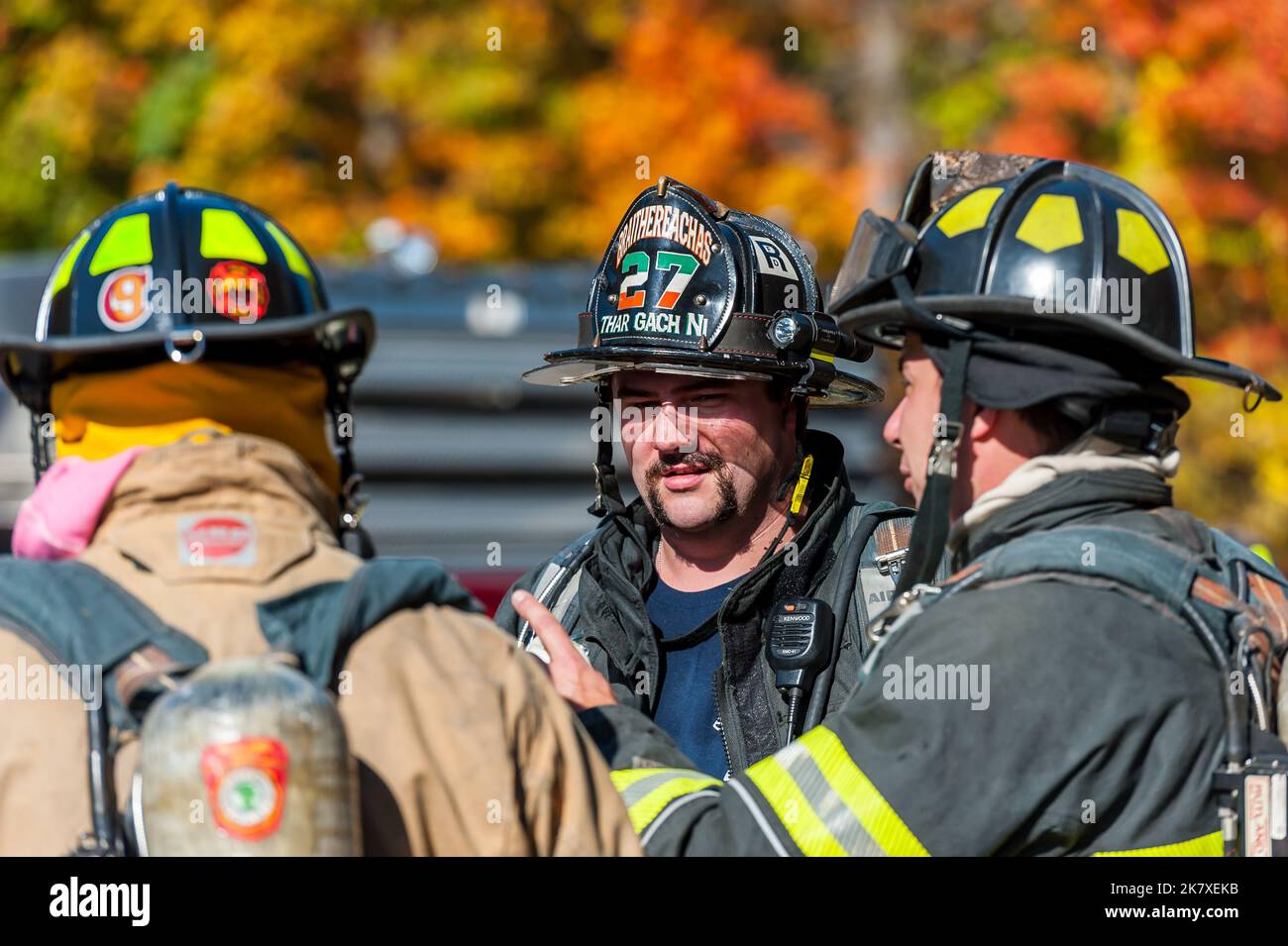 Oakham, Paxton, Princeton, Rutland et West Boylston Fire Department au centre de formation des pompiers de Worcester Banque D'Images