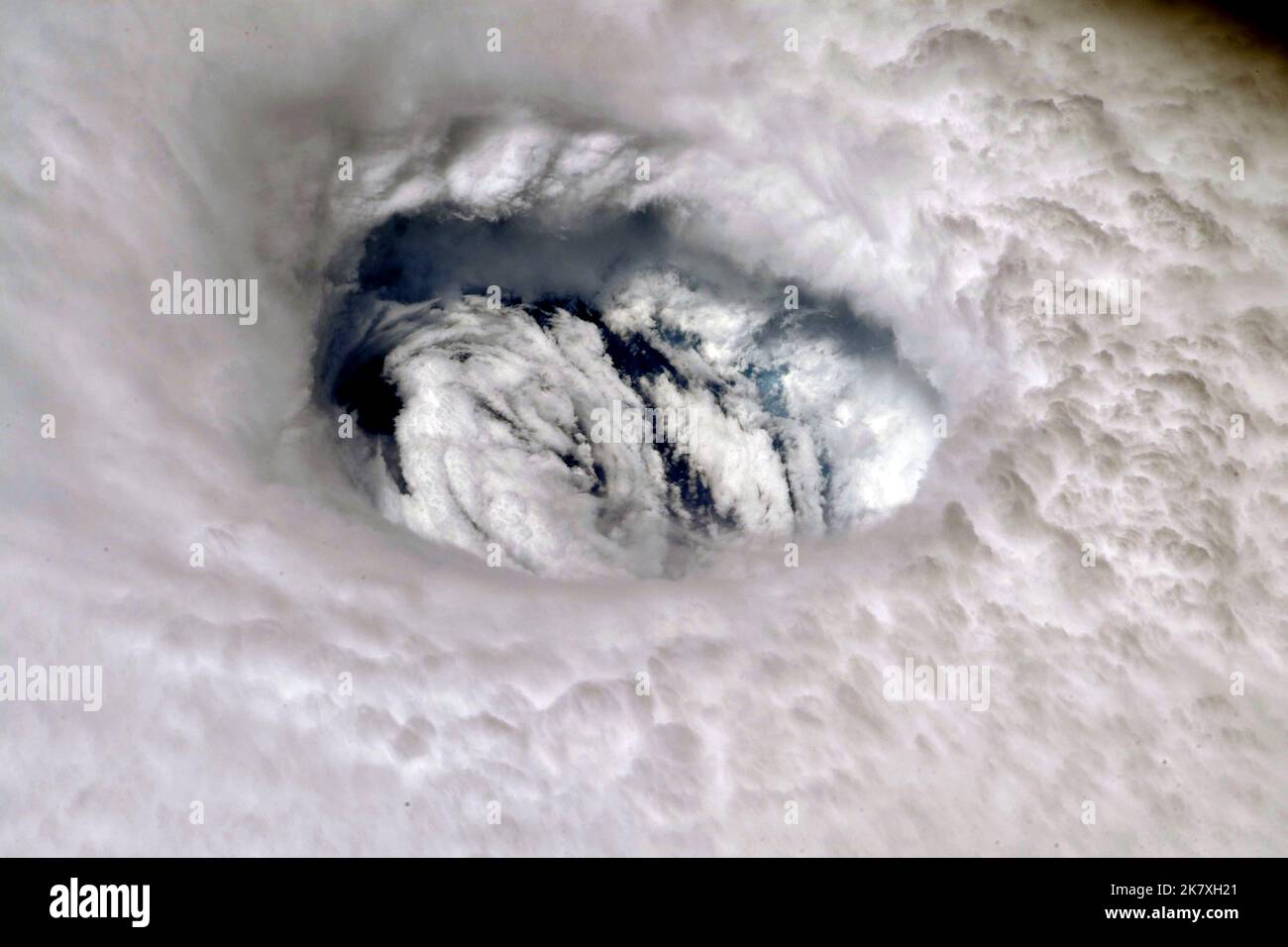 L'ouragan Dorian vu de l'espace Banque D'Images