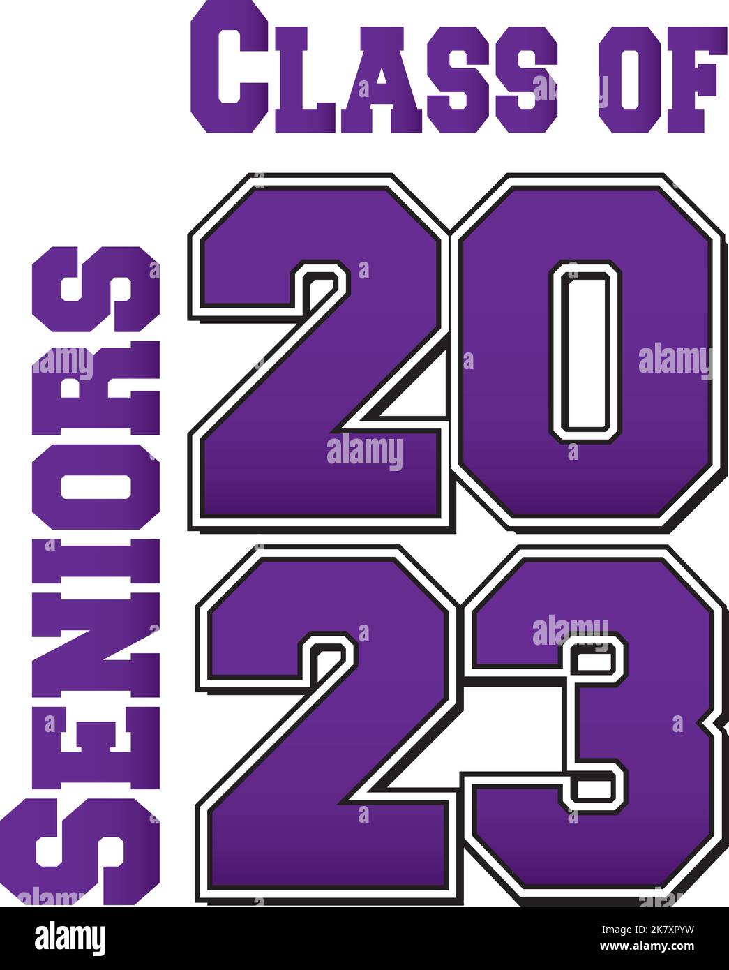 Classe de graduation de 2023 Illustration de Vecteur