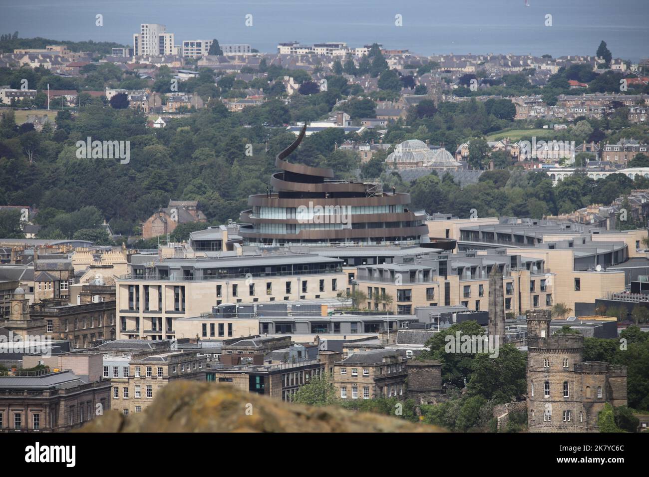 Vue imprenable sur le W Hotel et le quartier St James Edimbourg, Écosse, juin 2022 Banque D'Images
