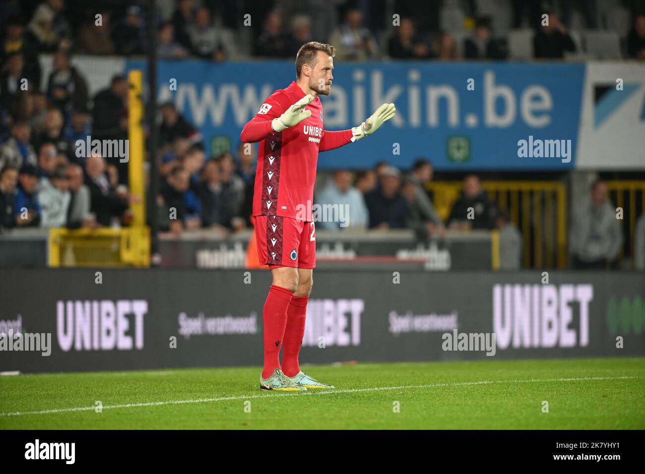 Brugges, Belgique. 19th octobre 2022. Simon Mignolet (22) du Club Brugge photographié lors d'un match de football belge de première division entre le Club Brugge KV et le Sint-Truidense VV le jour de match 13th de la saison 2022-2023 , le mercredi 19 octobre 2022 à Brugge , Belgique . PHOTO SPORTPIX | DAVID CATRY crédit: David Catry/Alay Live News Banque D'Images
