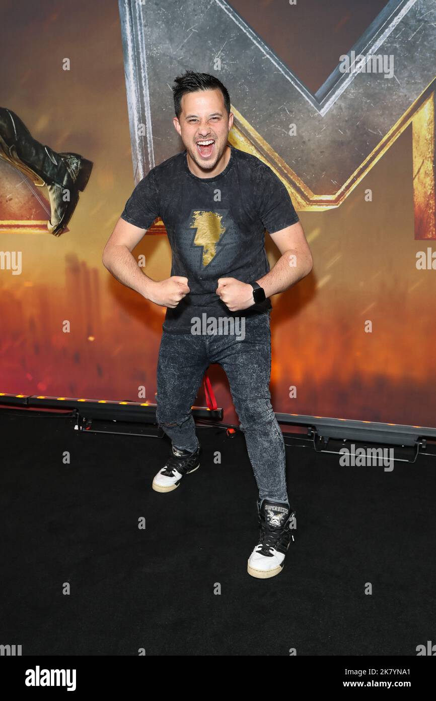 19 octobre 2022: JAYDEN RODRIGUES participe à la première de Sydney de 'Black Adam' au quartier de Hoyts Entertainment à Sydney, Nouvelle-Galles du Sud Australie (Credit image: © Christopher Khoury/Agence de presse australienne via ZUMA Wire) Banque D'Images