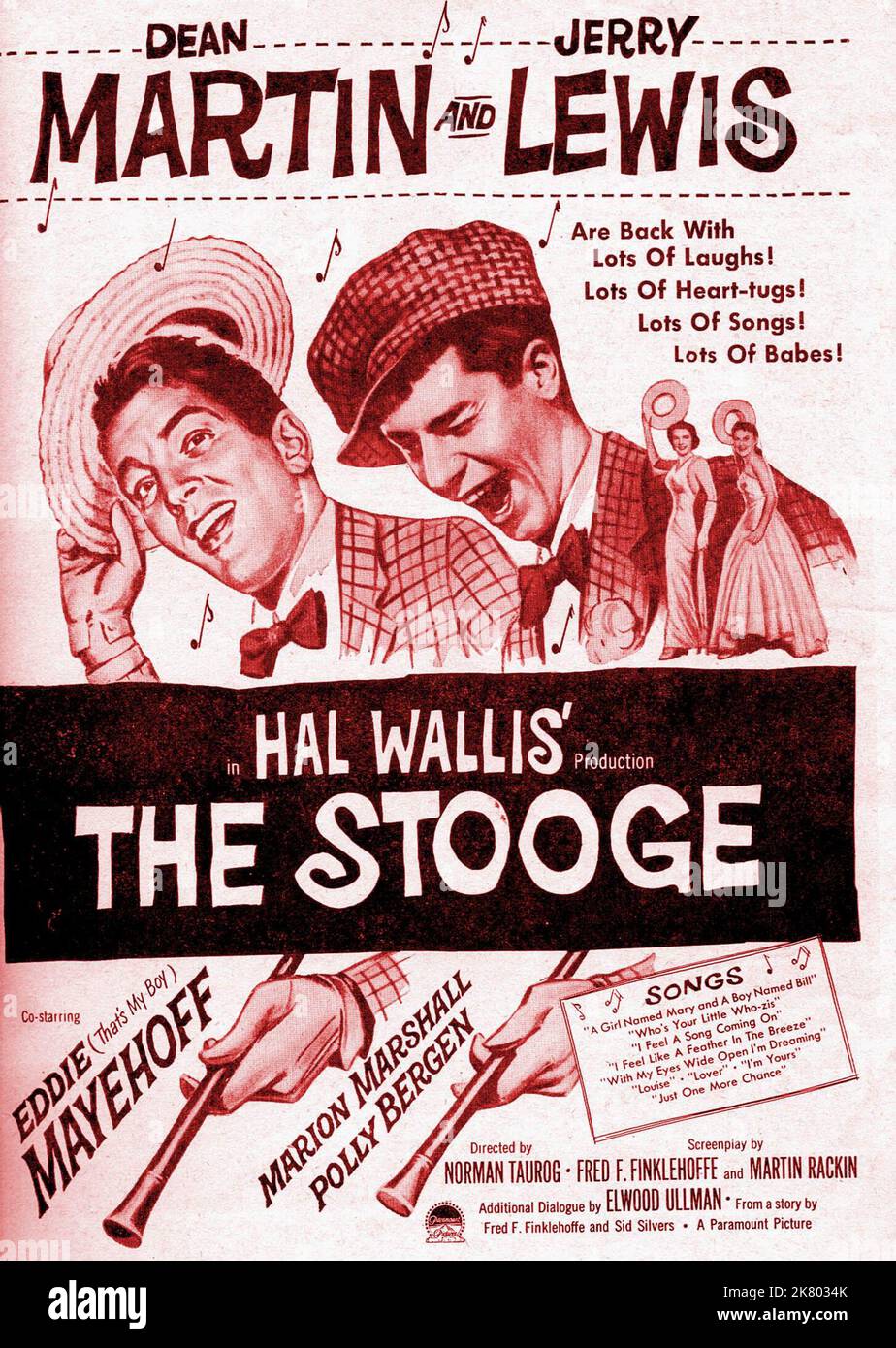 Dean Martin & Jerry Lewis film Poster film: The Stooge (USA 1951) personnages: Bill Miller & Director: Norman Taurog 15 novembre 1951 **AVERTISSEMENT** cette photographie est destinée à un usage éditorial exclusif et est protégée par les droits d'auteur des IMAGES DE PARAMOUNT et/ou du photographe attribué par la Société de film ou de production et ne peut être reproduite que par des publications en conjonction avec la promotion du film ci-dessus. Un crédit obligatoire pour LES PHOTOS PARAMOUNT est requis. Le photographe doit également être crédité lorsqu'il est connu. Aucune utilisation commerciale ne peut être accordée sans l'autorisation écrite de la Société du film. Banque D'Images