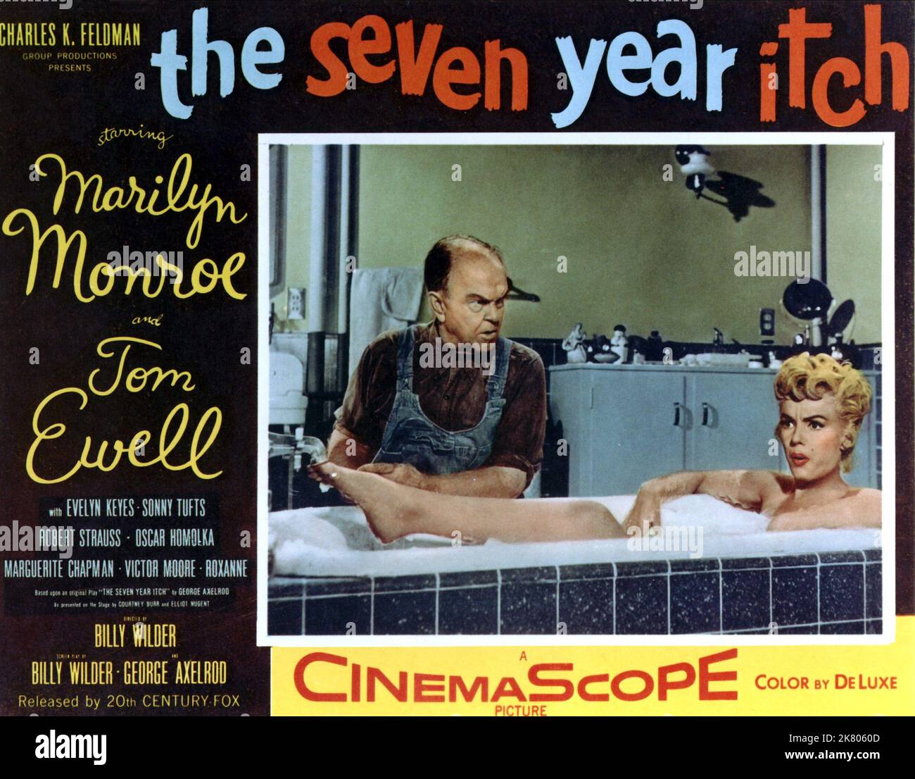 Film Poster film: The Seven Year itch (1955) Directeur: Billy Wilder 03 juin 1955 **AVERTISSEMENT** cette photographie est à usage éditorial exclusif et est le droit d'auteur de 20 CENTURY FOX et/ou le photographe assigné par la Société de film ou de production et ne peut être reproduite que par des publications dans le cadre de la promotion du film ci-dessus. Un crédit obligatoire à 20 CENTURY FOX est requis. Le photographe doit également être crédité lorsqu'il est connu. Aucune utilisation commerciale ne peut être accordée sans l'autorisation écrite de la Société du film. Banque D'Images