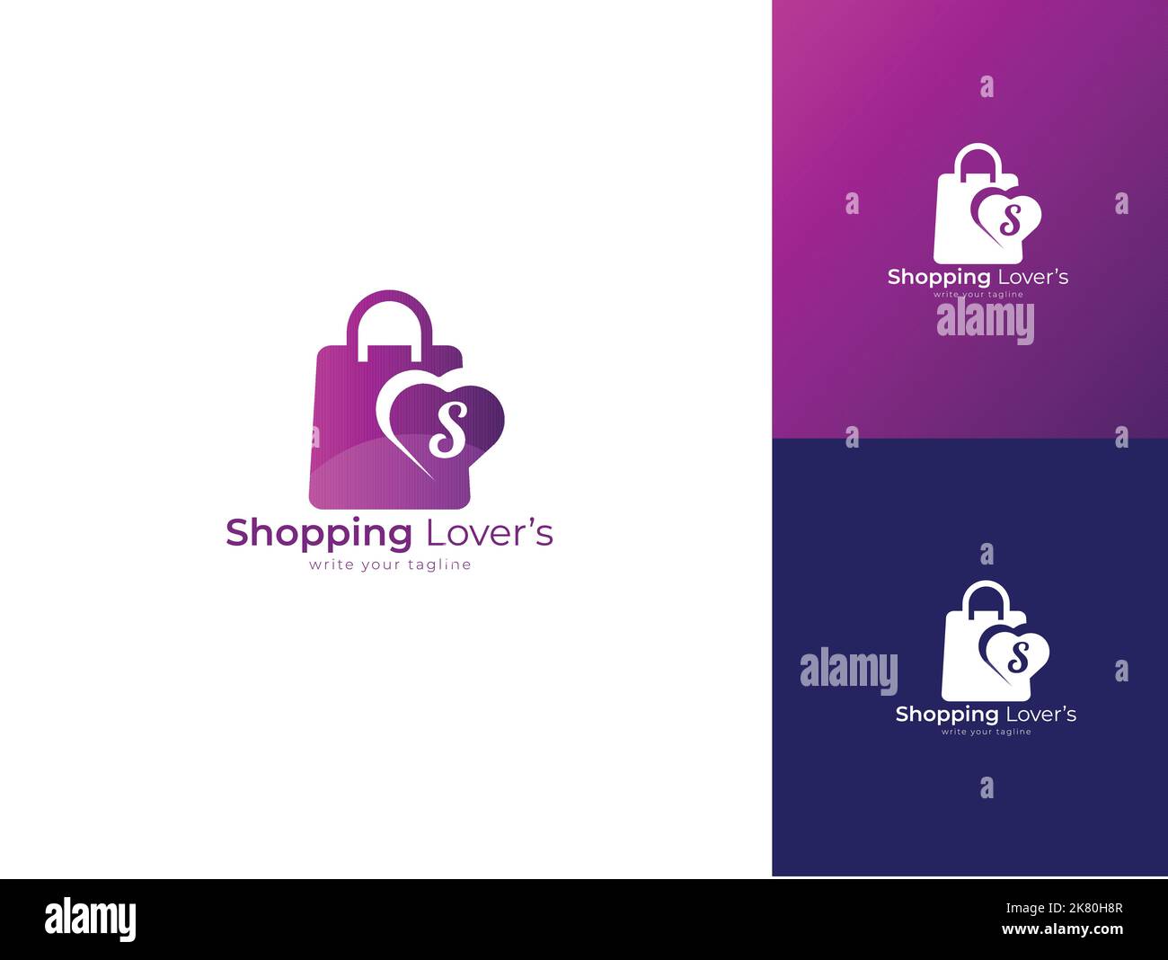logo de l'amateur de shopping Illustration de Vecteur
