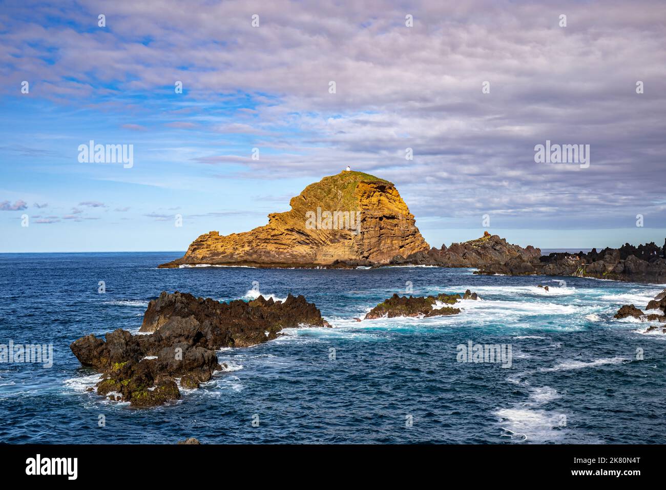 Municipalité de Porto Moniz sur l'île de Madère Banque D'Images