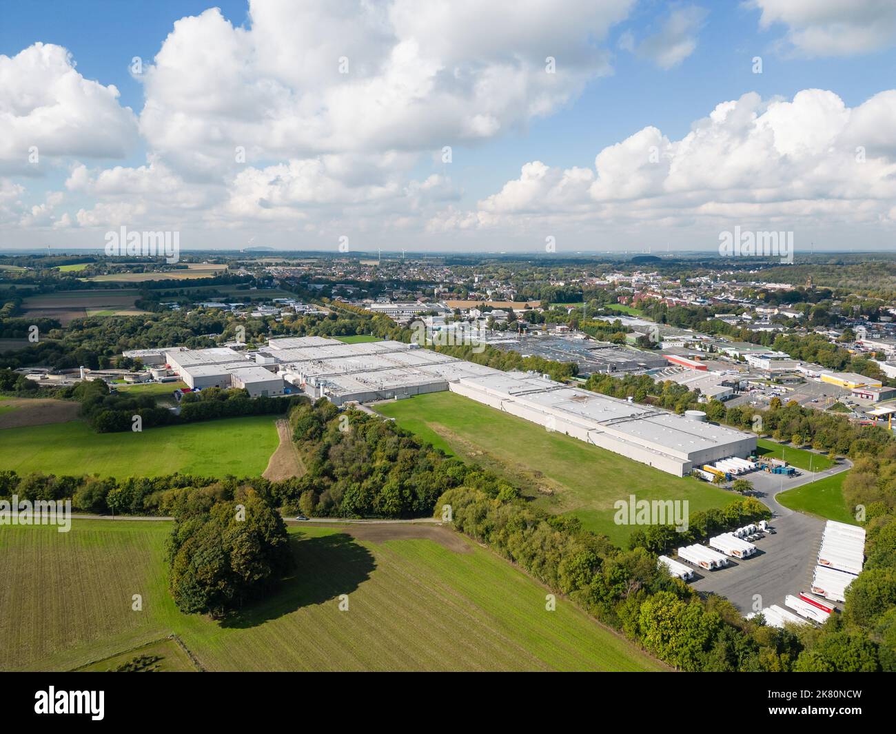 Abattoir de Westfleisch, OER-Erkenschwick. Schlachthof von Westfleisch. Banque D'Images