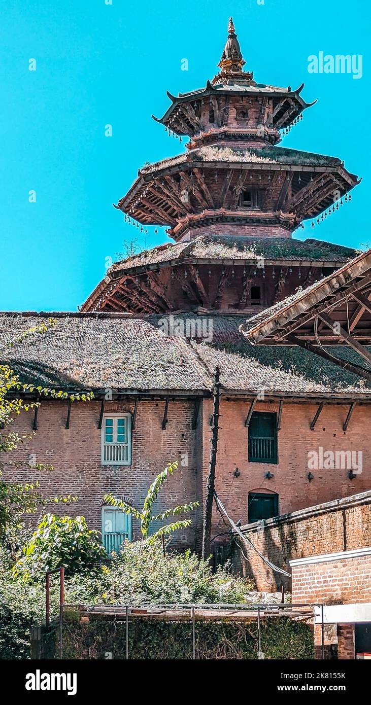 Vue extérieure du Musée Patan à Lalitpur, Népal Banque D'Images
