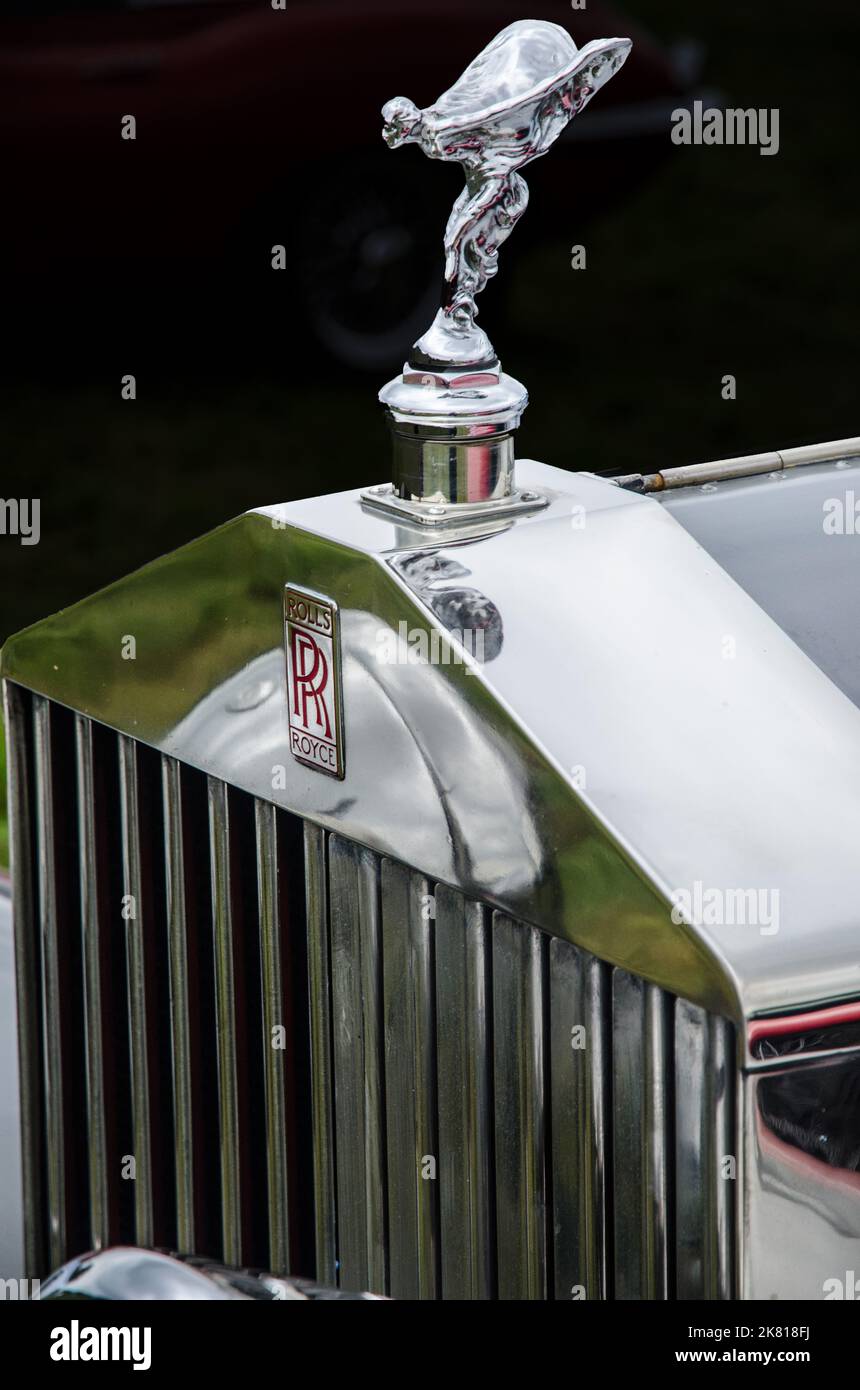 Rolls Royce radiateur avec la mascotte Spirit of Ecstasy Banque D'Images