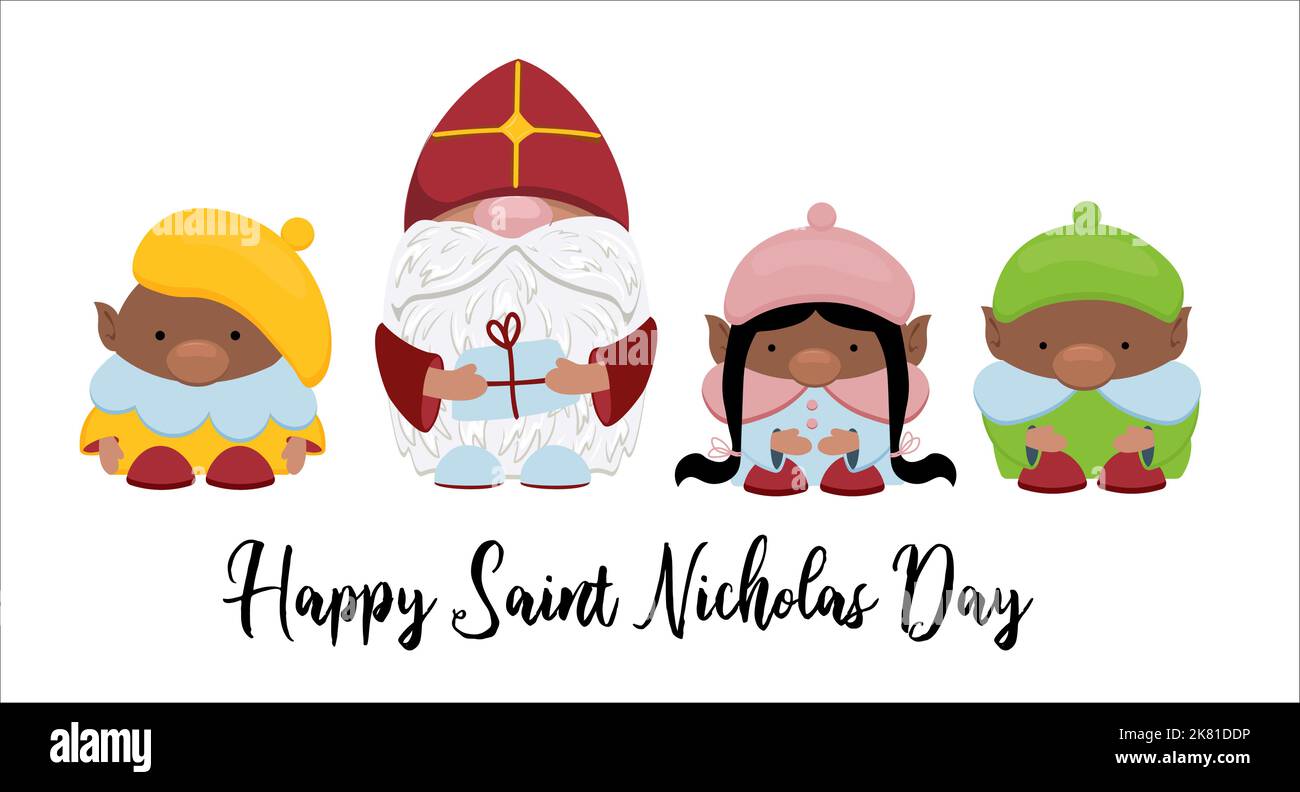 Saint nicolas et les enfants belgique Banque de photographies et d ...