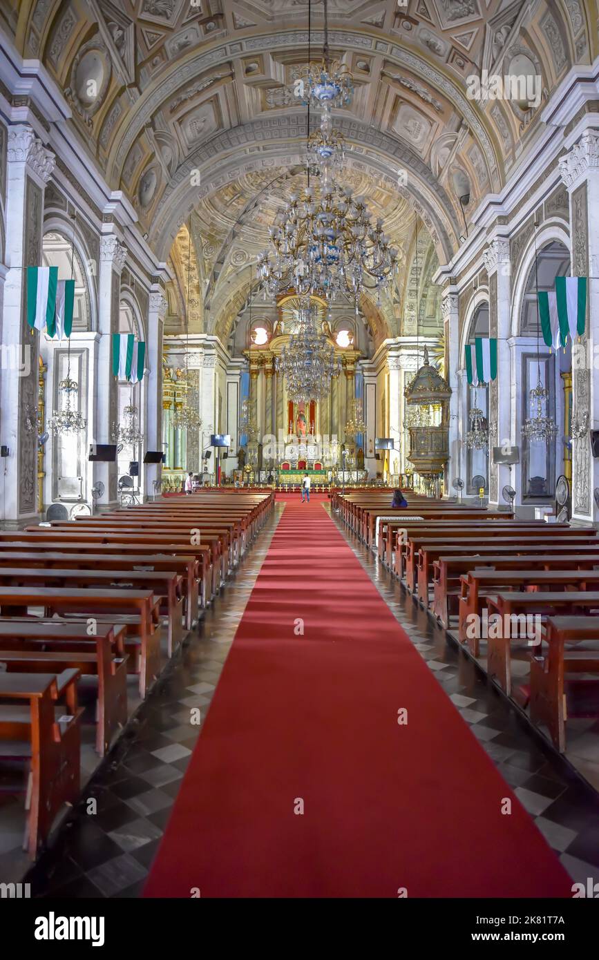 Église San Agustin - Intramuros, ville de Manille (archidiocèse de Manille), 15 juillet 2022, est un château catholique romain situé dans la vieille ville de Manille ou la ville historique Banque D'Images