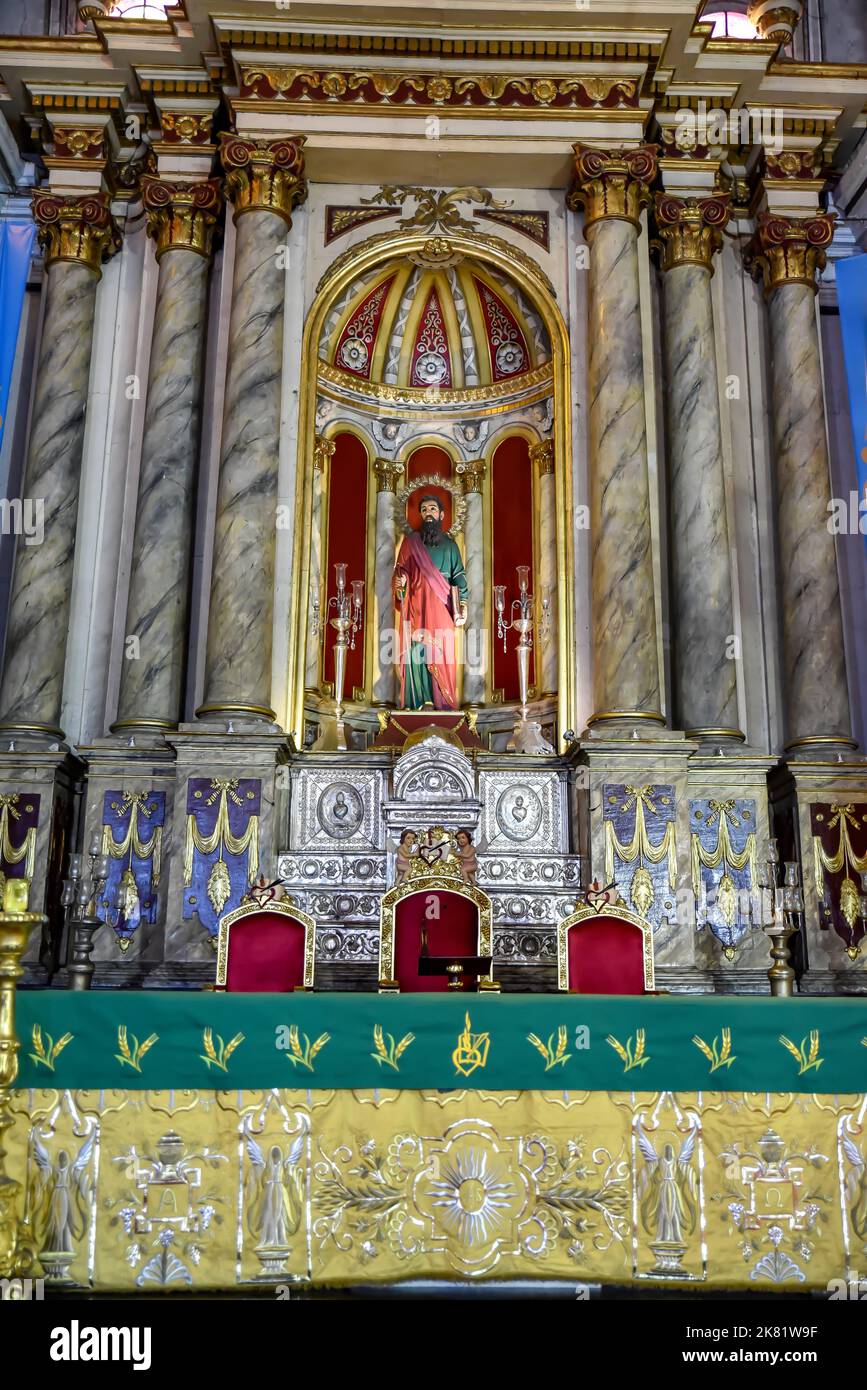 Église San Agustin - Intramuros, ville de Manille (archidiocèse de Manille), 15 juillet 2022, est un château catholique romain situé dans la vieille ville de Manille ou la ville historique Banque D'Images