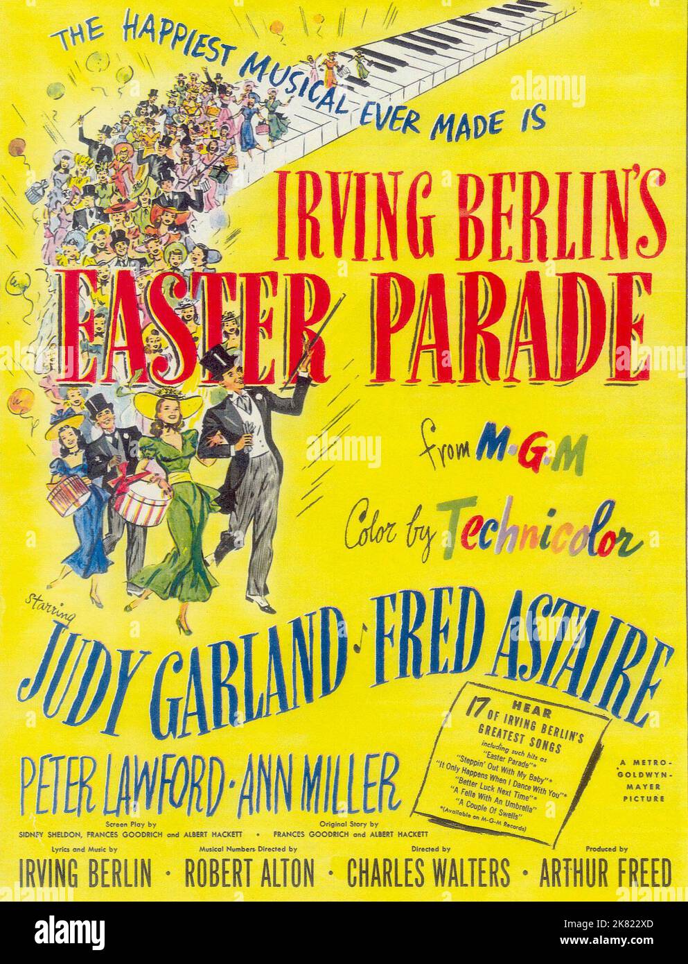 Affiche du film film défilé de Pâques (1948) réalisateur : Charles Walters 07 juillet 1948 **AVERTISSEMENT** cette photographie est réservée à un usage éditorial et est protégée par les droits d'auteur de MGM et/ou du photographe désigné par le film ou la société de production et ne peut être reproduite que par des publications dans le cadre de la promotion du film ci-dessus. Un crédit obligatoire à MGM est requis. Le photographe doit également être crédité lorsqu'il est connu. Aucune utilisation commerciale ne peut être accordée sans autorisation écrite de The film Company. Banque D'Images