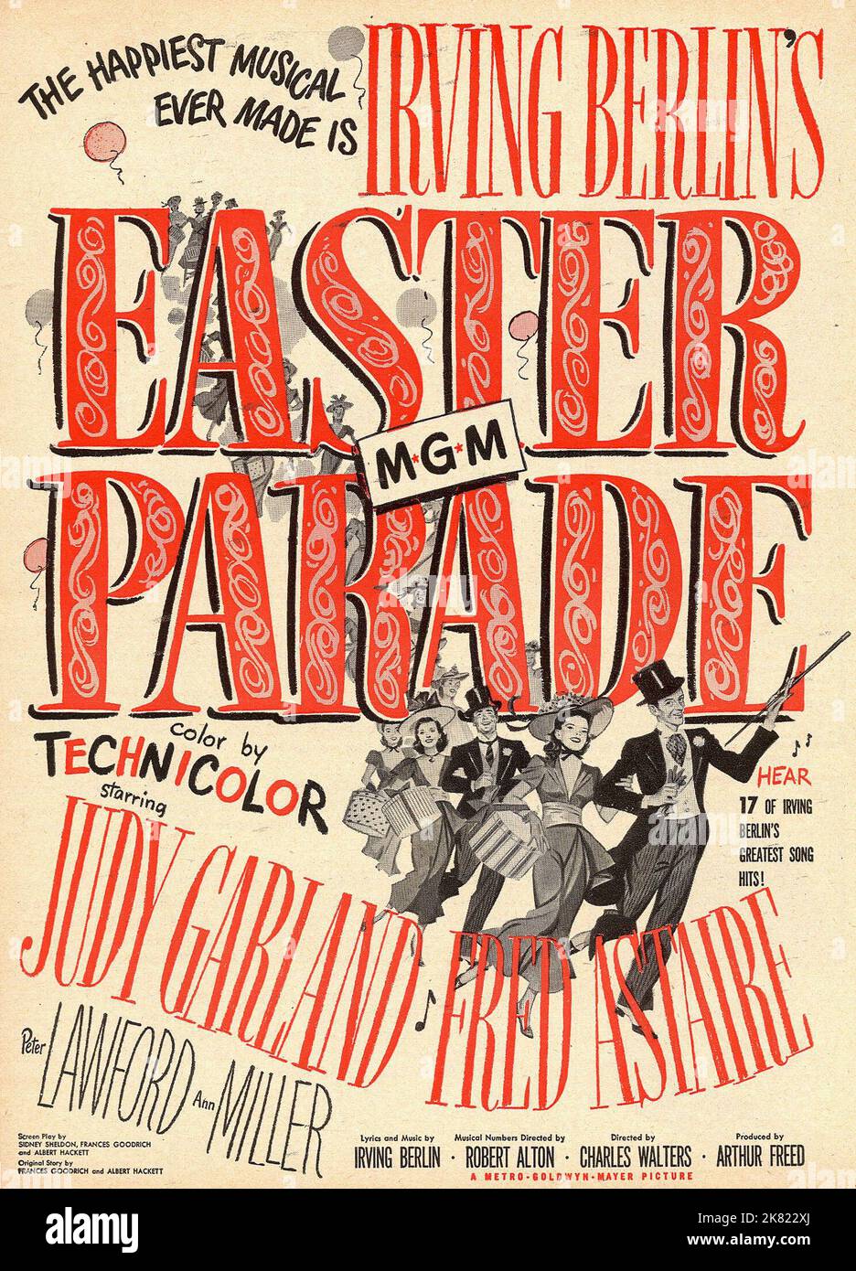 Affiche du film film défilé de Pâques (1946) réalisateur : Charles Walters 07 juillet 1948 **AVERTISSEMENT** cette photographie est réservée à un usage éditorial et est protégée par les droits d'auteur de MGM et/ou du photographe désigné par le film ou la société de production et ne peut être reproduite que par des publications dans le cadre de la promotion du film ci-dessus. Un crédit obligatoire à MGM est requis. Le photographe doit également être crédité lorsqu'il est connu. Aucune utilisation commerciale ne peut être accordée sans autorisation écrite de The film Company. Banque D'Images