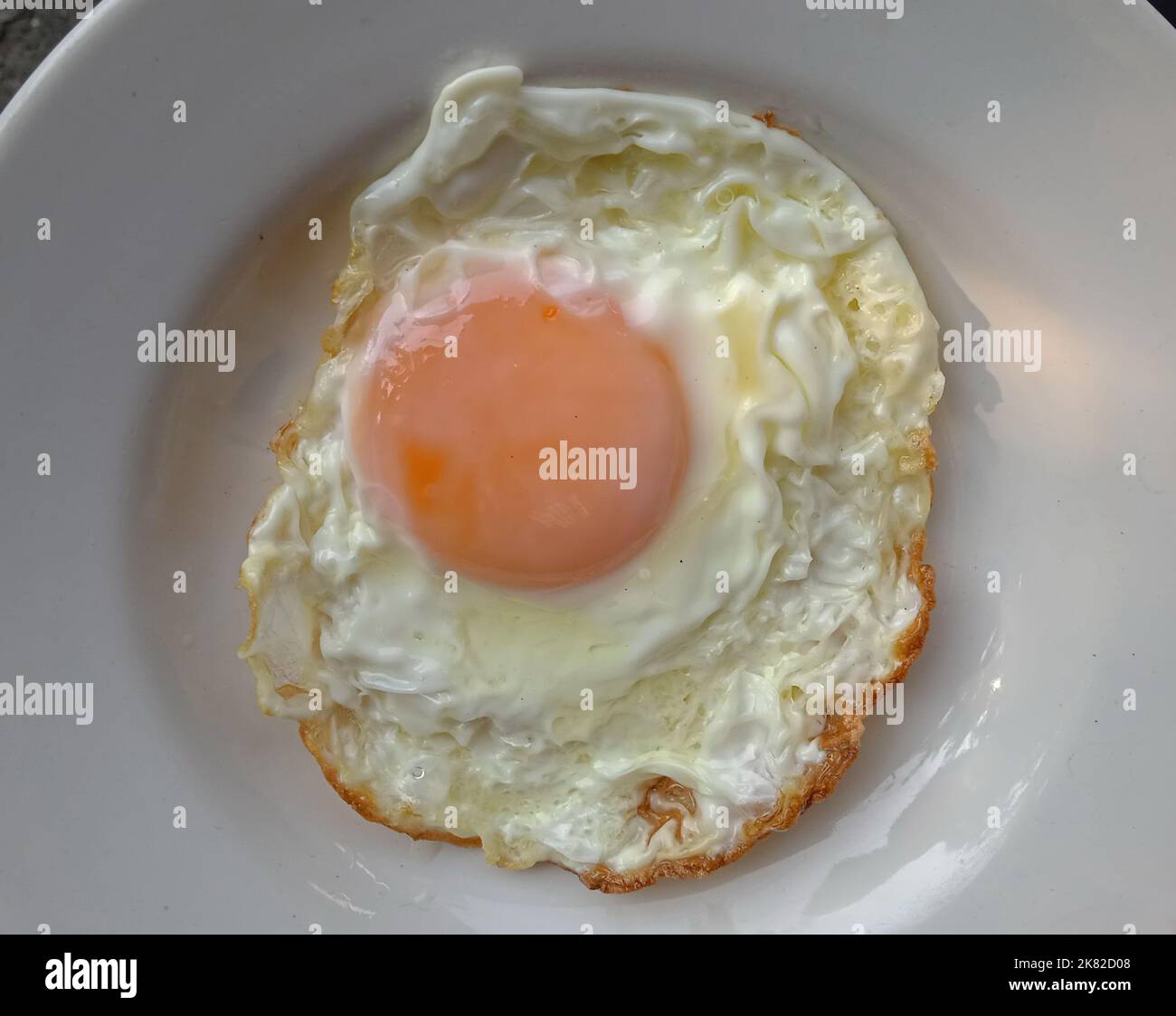 œufs frits le matin Banque D'Images
