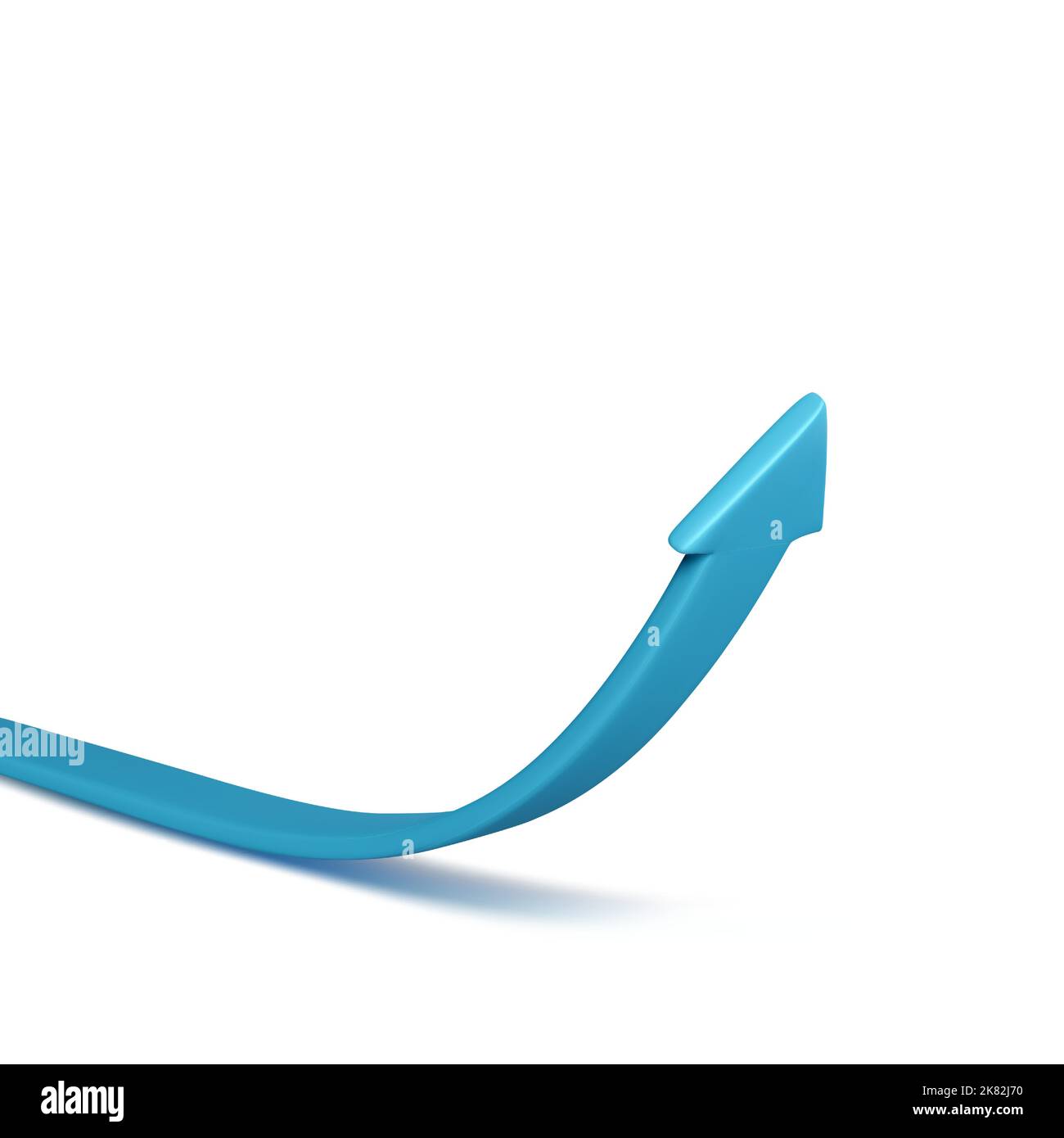 3D concept de cible commerciale en pleine croissance de Arrow. Flèche bleue montante pour la planification d'entreprise nouvelle stratégie. Illustration vectorielle Illustration de Vecteur