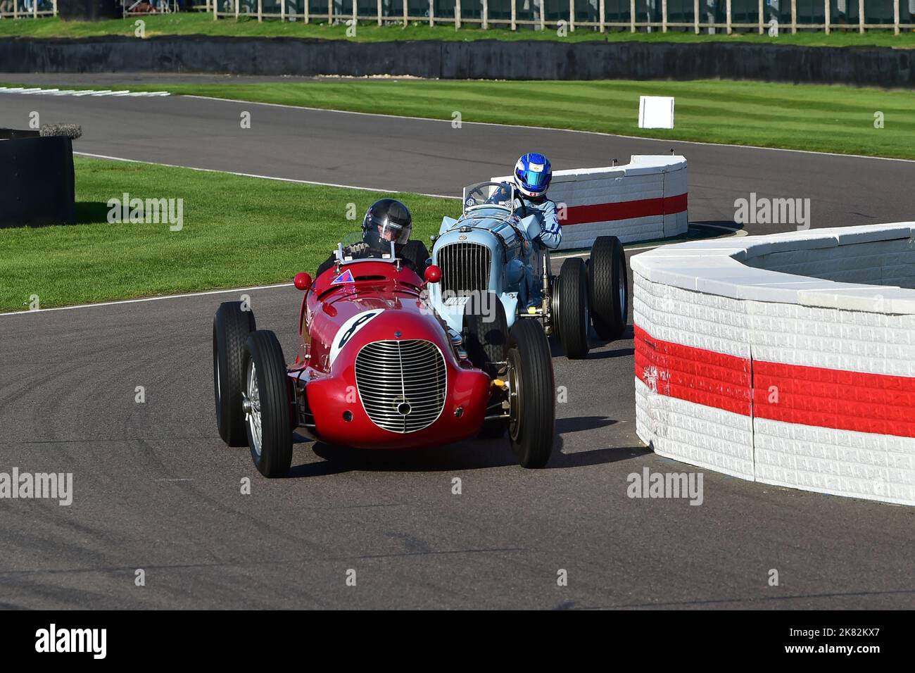 Stephan Rettenmaier, Maserati 8CTF, Goodwood Trophy, une course de vingt minutes pour les voitures Grand Prix, les voitures Voiturette et les courses historiques, qui sont Banque D'Images